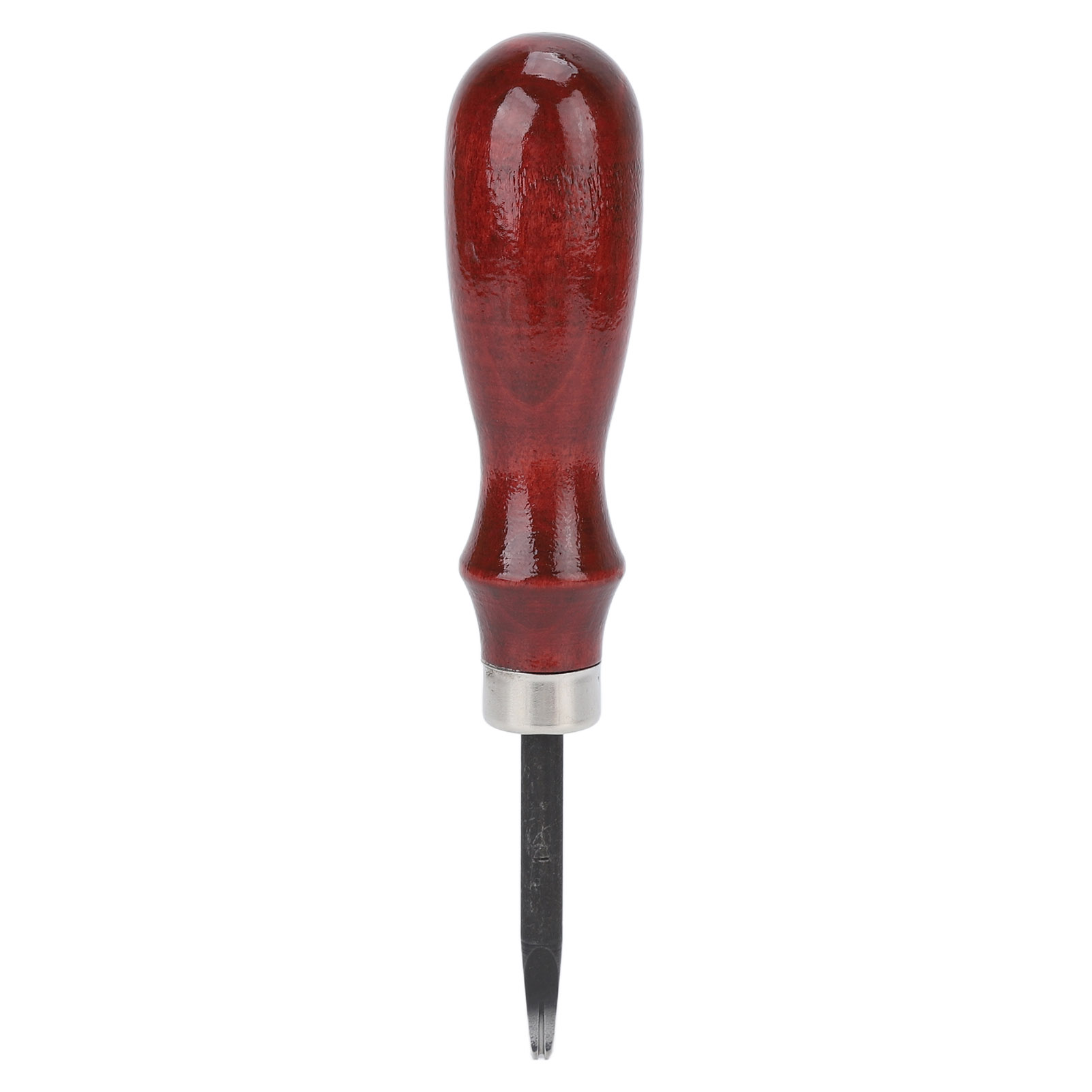 Lederabschräger, 0,8 Mm Stahlgriff, Gebogener Sandelholzgriff, Einfach Selbst Zu Verwenden, Tragbares Trimmwerkzeug
