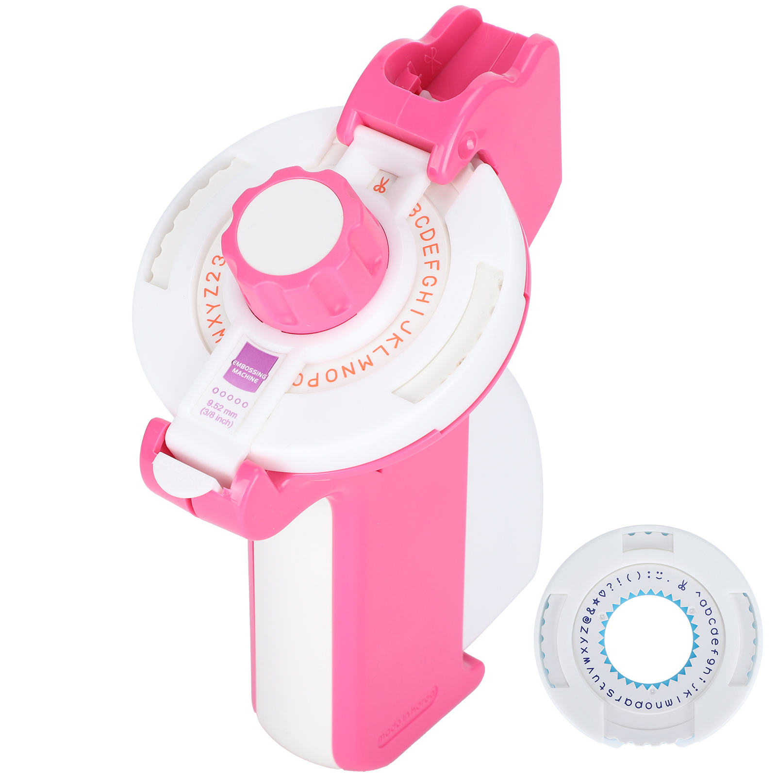 Mini-etikettenprägemaschine Mit Manueller Prägung, Farbband-schreibmaschine, Bastelbedarf, Rosa