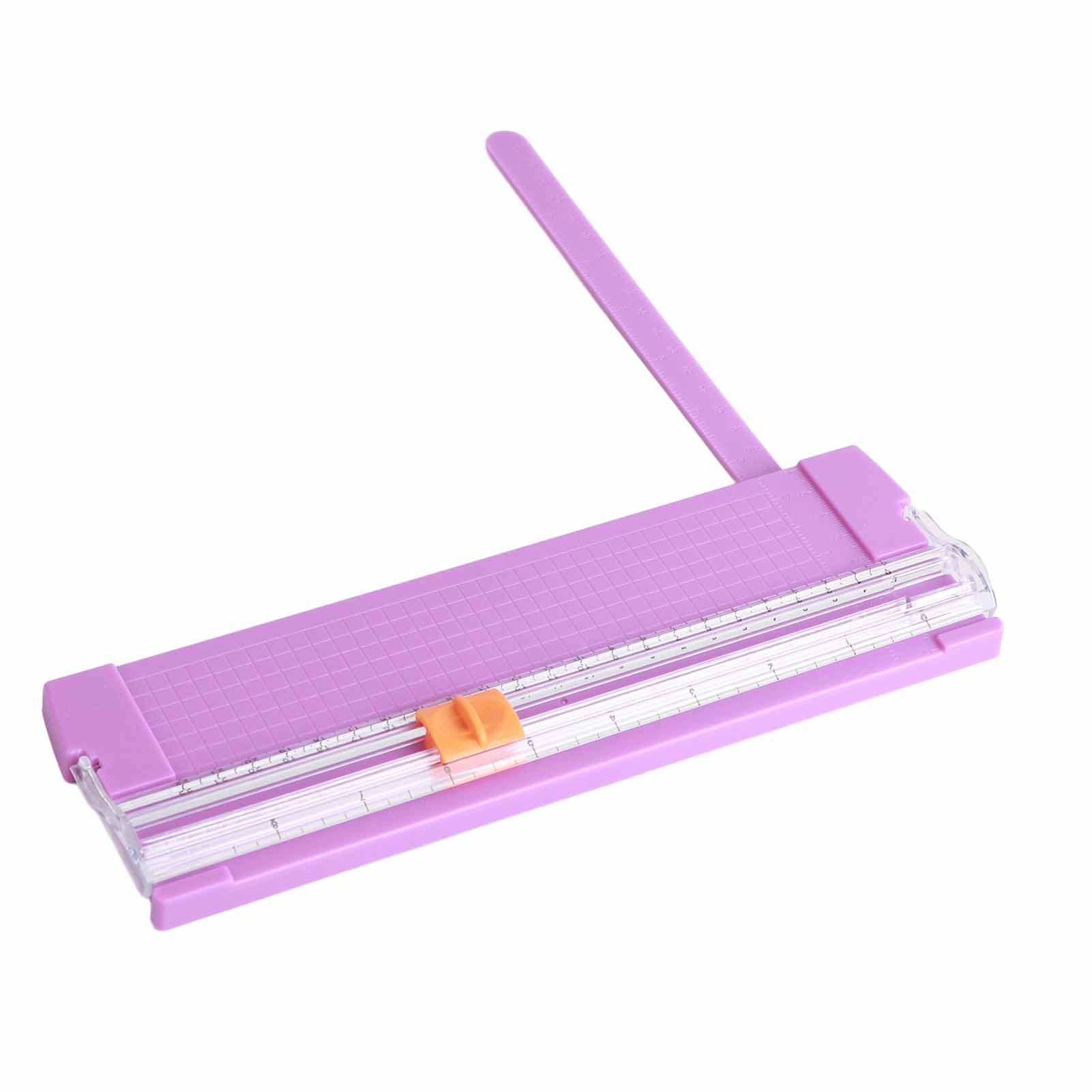 Mini-klapp-papierschneider Mit Lineal, Gratfreier Kohlenstoffstahl, Papiertrimmer Für Scrapbooking, Präzises Schneiden, Lila