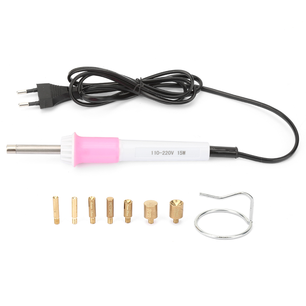 Heißluftpistole Zum Aufkleben Von Strasssteinen, Inklusive Hitzeversiegelndem Befestigungsstift Und Applikationswerkzeug (eu-stecker 110–220 V).