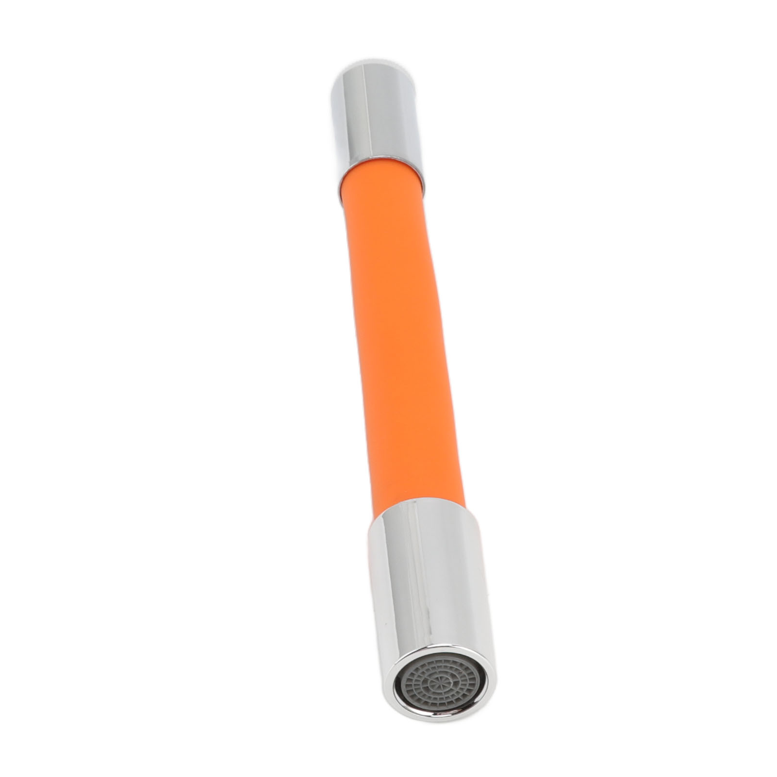 20 Cm Lange, Flexible Wasserhahnverlängerung Aus Orangefarbenem Kupfer Mit Luftsprudler Für Küchenspülen, Spritzwassergeschützt