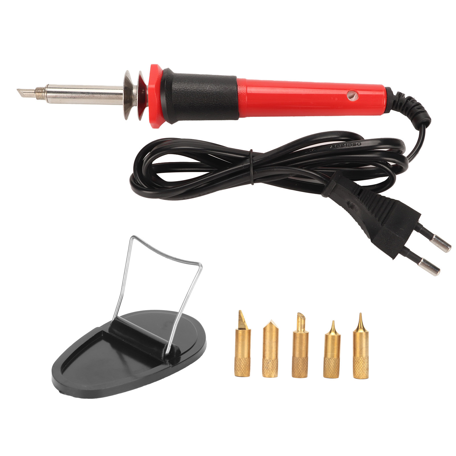 Elektrischer Gravierstift (30 W), Energiesparendes Holzgravierwerkzeug Mit 5 Ersatzspitzen, 220–240 V Eu-stecker