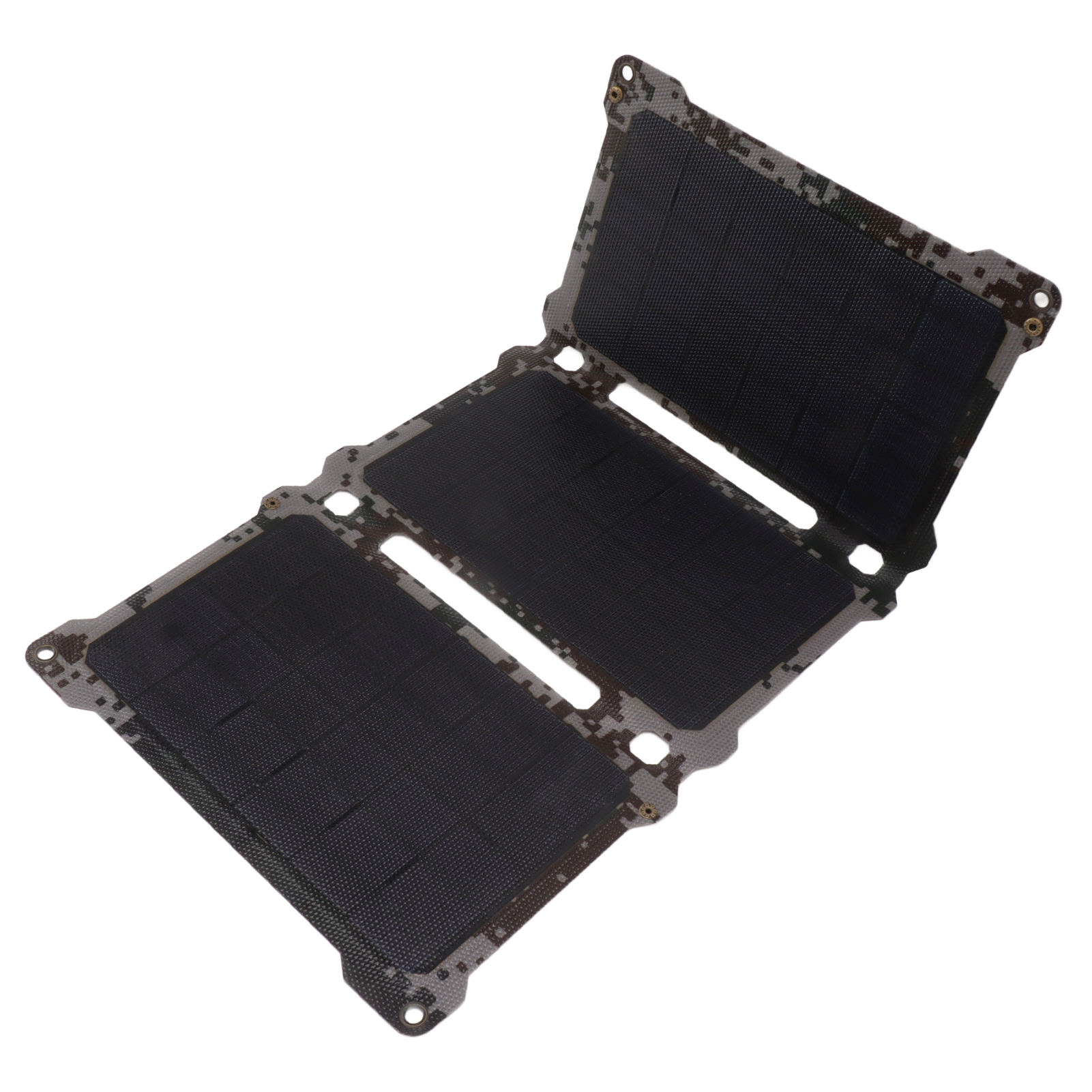 Faltbares, Tragbares 18v 5v 30w Monokristallines Solarpanel Für Camping, Wandern, Bergsteigen, Tarnmuster