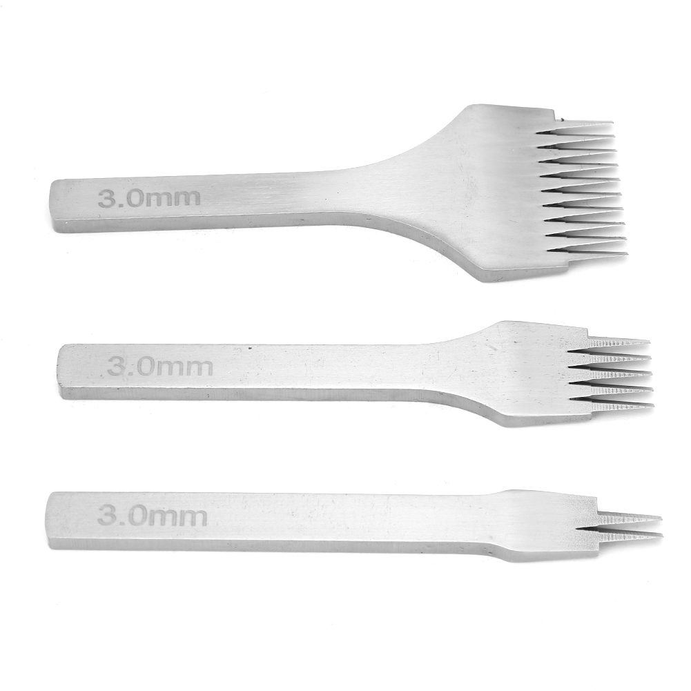 Set Mit 3 Pro Stitch Lederhandlochern 2,7/3,0/3,38/3,85 Mm, Lederlochwerkzeug (3,0 Mm)