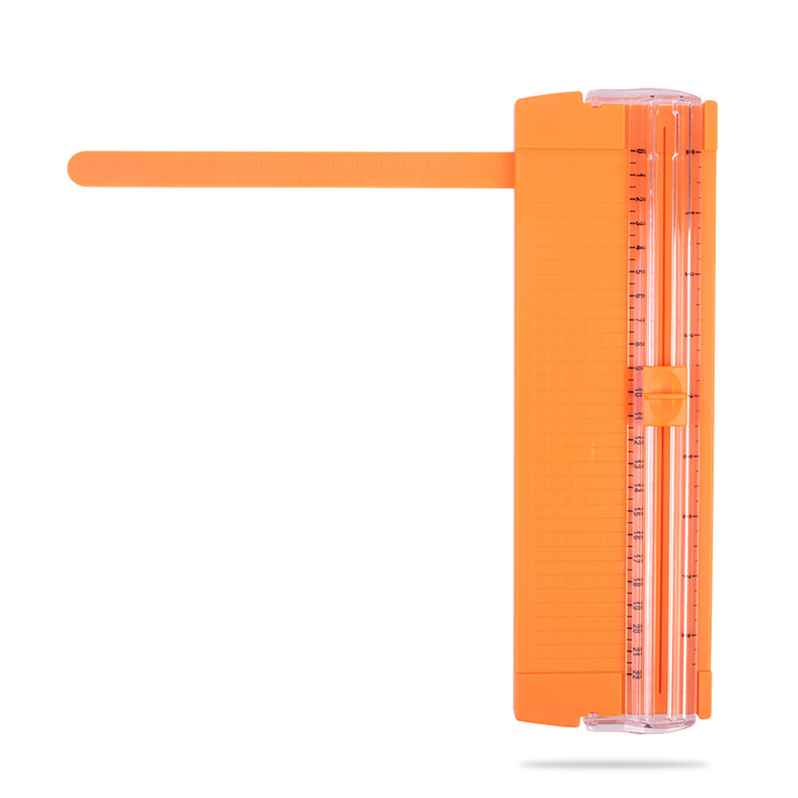 Papierschneider In Orange, 2-wege-klinge, Doppelgriff, Kunststoff Und Stahl, 27 X 8,5 X 2,5 Cm, Scrapbooking-papierschneider Für Zuhause