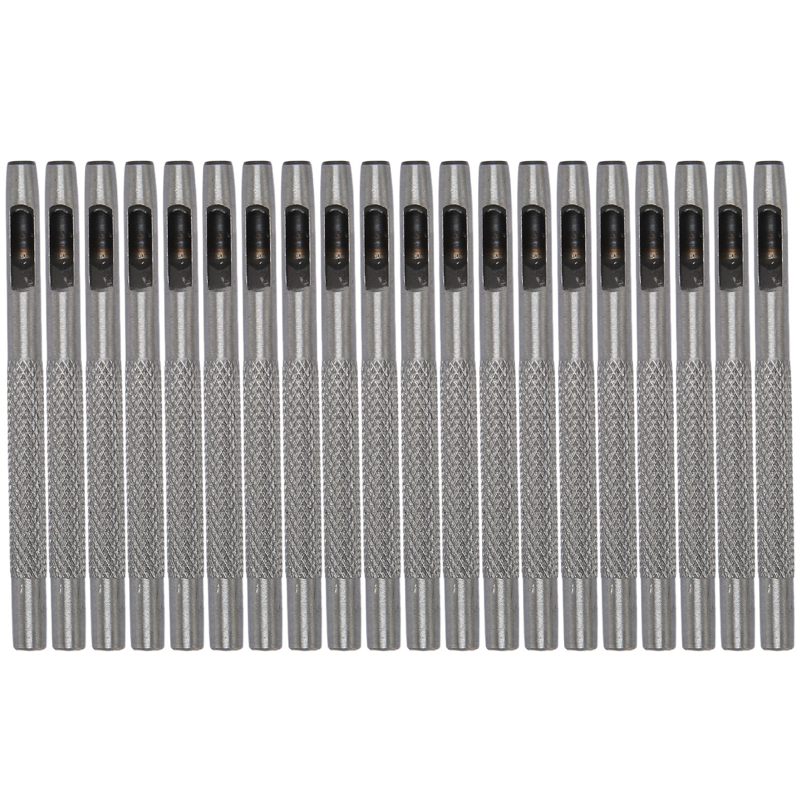 Set Mit 20 Runden Lochern Aus Kohlenstoffstahl, Professionelle 4-mm-lochern Für Leder, Gürtel, Stoff, Papier, Kunststoff Und Siegel