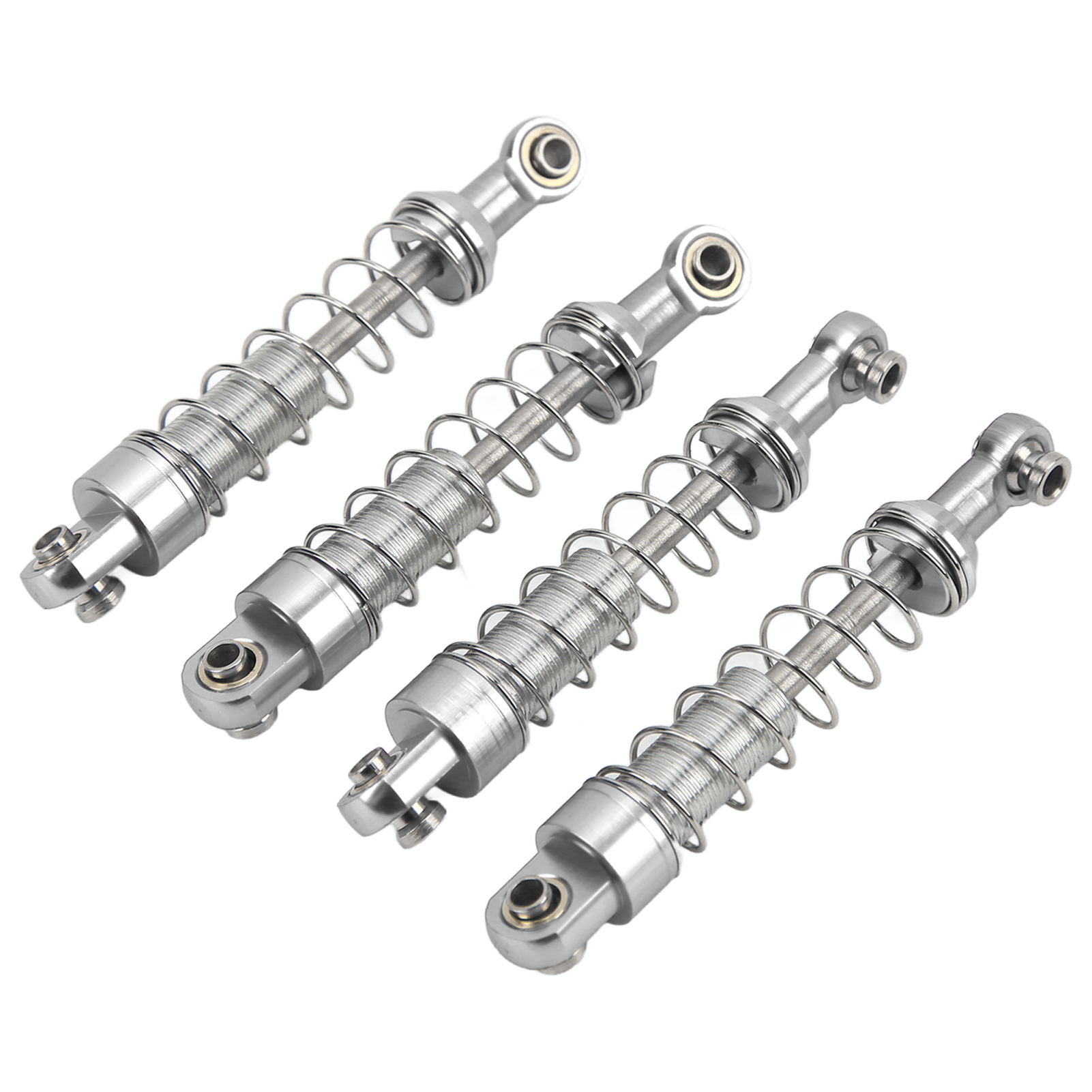 Paar 60-mm-stoßdämpfer Aus Aluminiumlegierung, Rc-ersatzteile Für Wpl C14, C24, Mn, D90, 99s Modelle, Silber