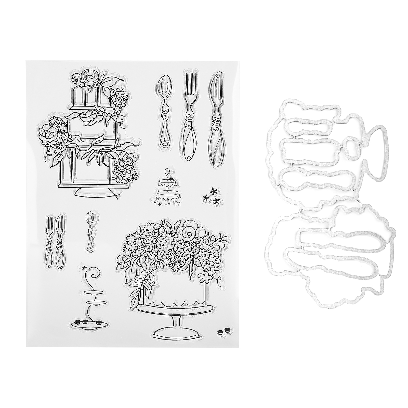 Transparentes Tpr-set Zum Prägen, Für Geschirrdesign Und Scrapbooking-dekorationen, Mit Messerform