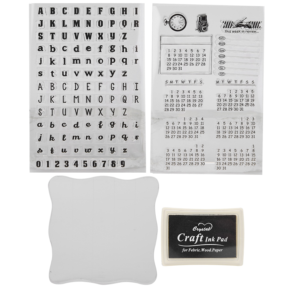 4er-pack Transparente Silikonstempel Für Diy-scrapbooking, Fotoalben Und Dekorative Kalender