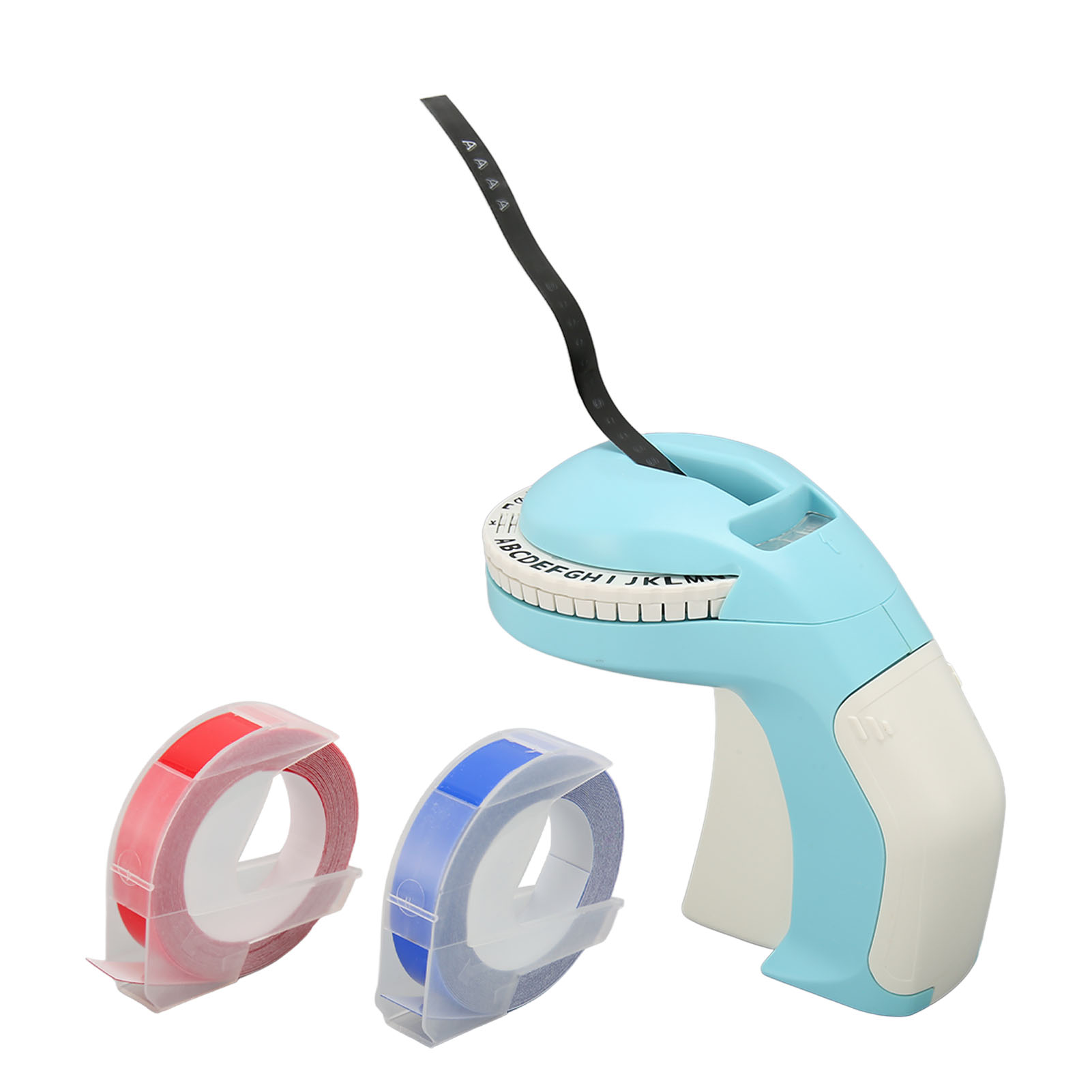 600-dpi-prägeetikettiergerät, Manuelle Diy-etikettiermaschine, Tragbarer 3d-drucker, Blauer Etikettengravierer