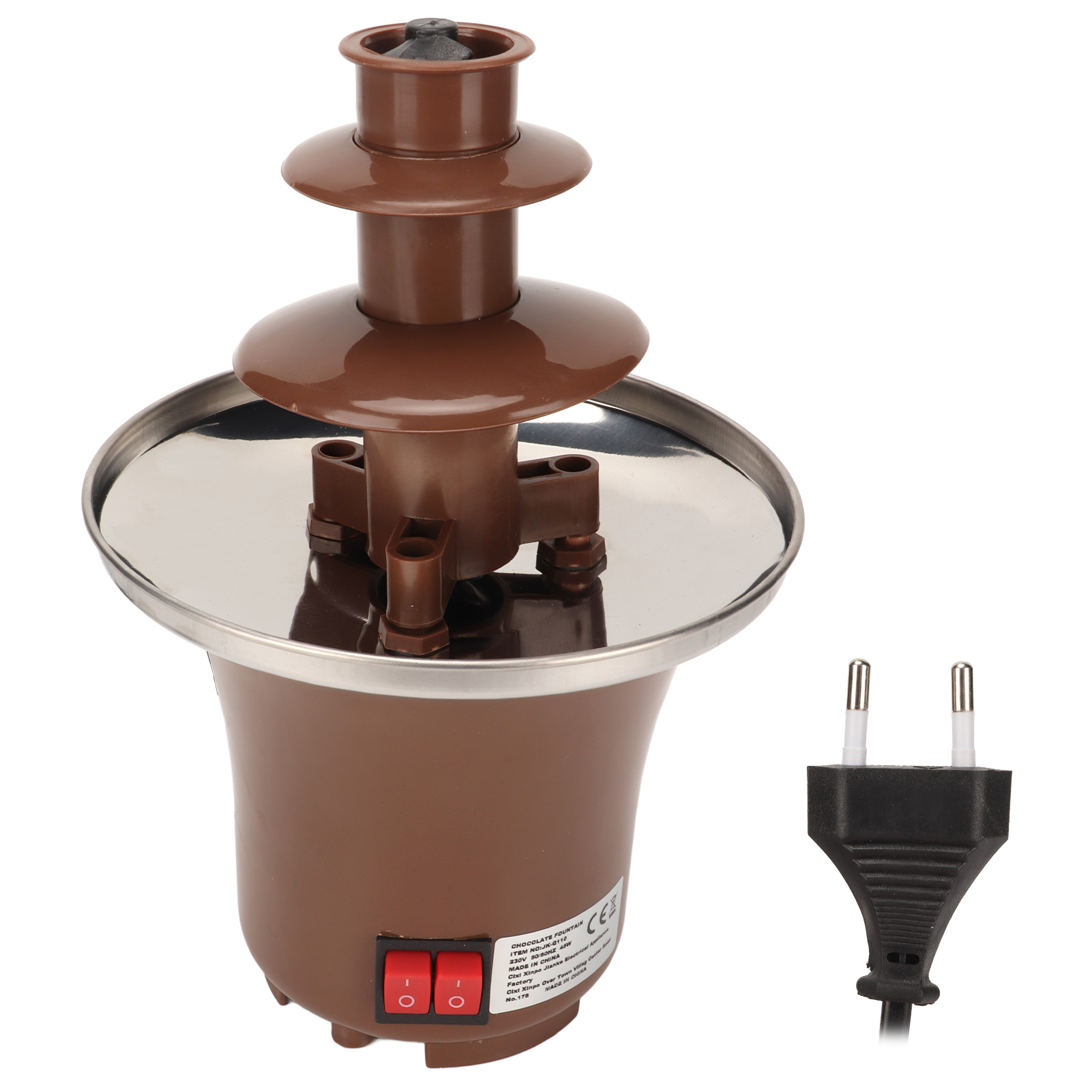 Schokoladenbrunnen 45 °c, 45 W, Mini-schokoladenbrunnen Für Zuhause Und Als Geschenk, 220-v-eu-stecker