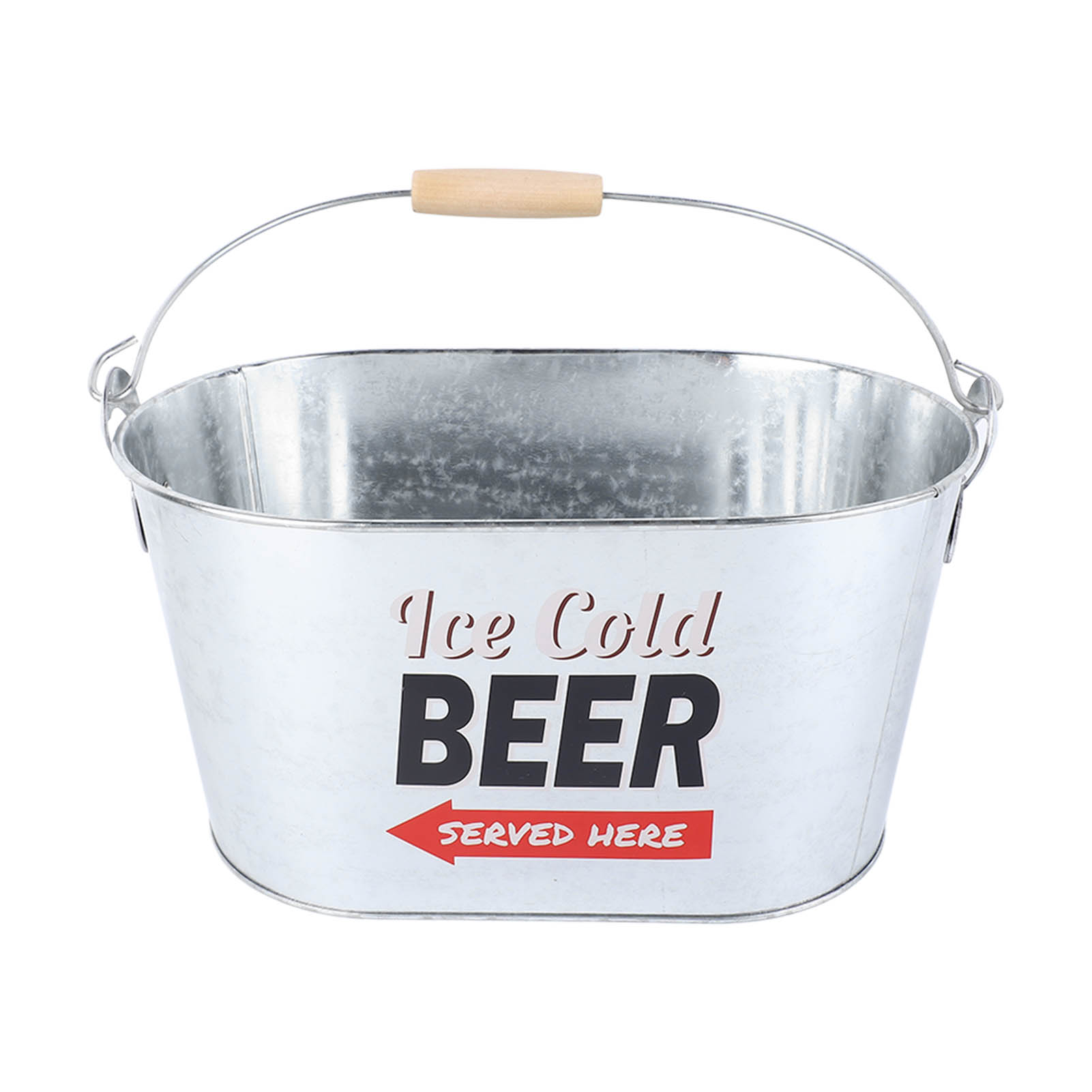 Ovaler Bierkühler Mit Seitlichem Griff, Großes Fassungsvermögen, Rostfrei, Elegantes Design, Für Bar Und Grill, Eiskühlung
