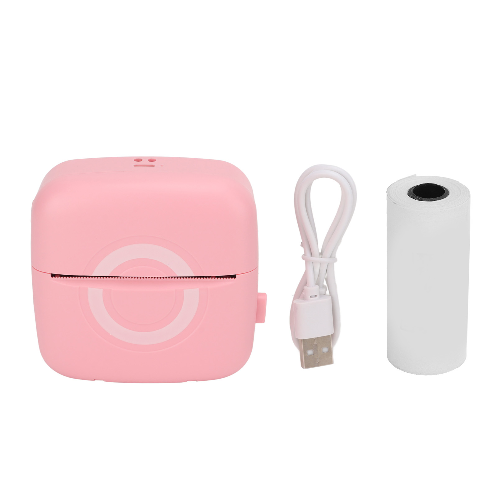 Mini-thermodrucker Mit Bluetooth, Tragbar, Aufkleber, 200 Dpi, Usb-aufladbar, Pink