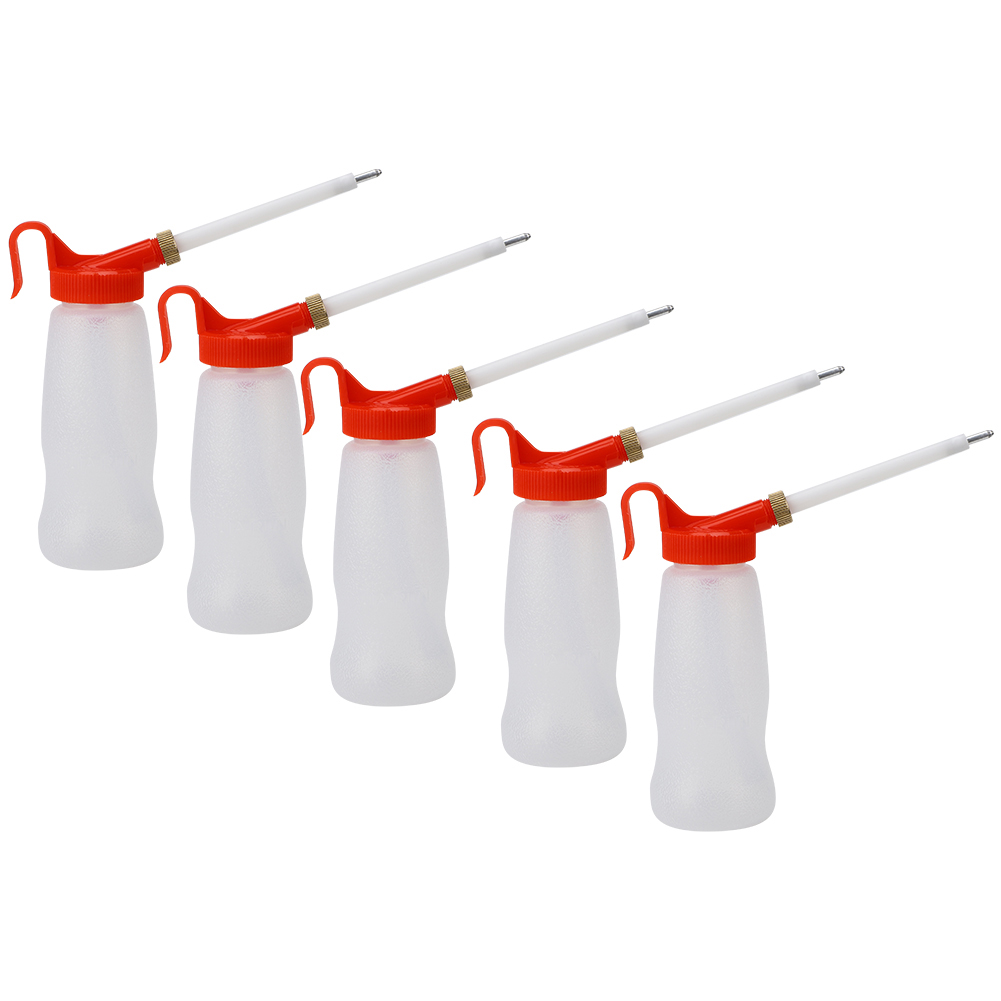 180-ml-ölflasche Mit Pistolengriffdüse, 5 Stück, Nähmaschinen-schmierzubehör