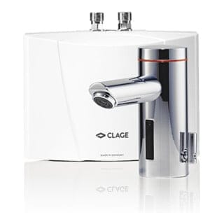 Clage Klein-Durchlauferhitzer LUMINO MBX7 6,5 kW, 400 V, Fest. 16 A, m Arm.