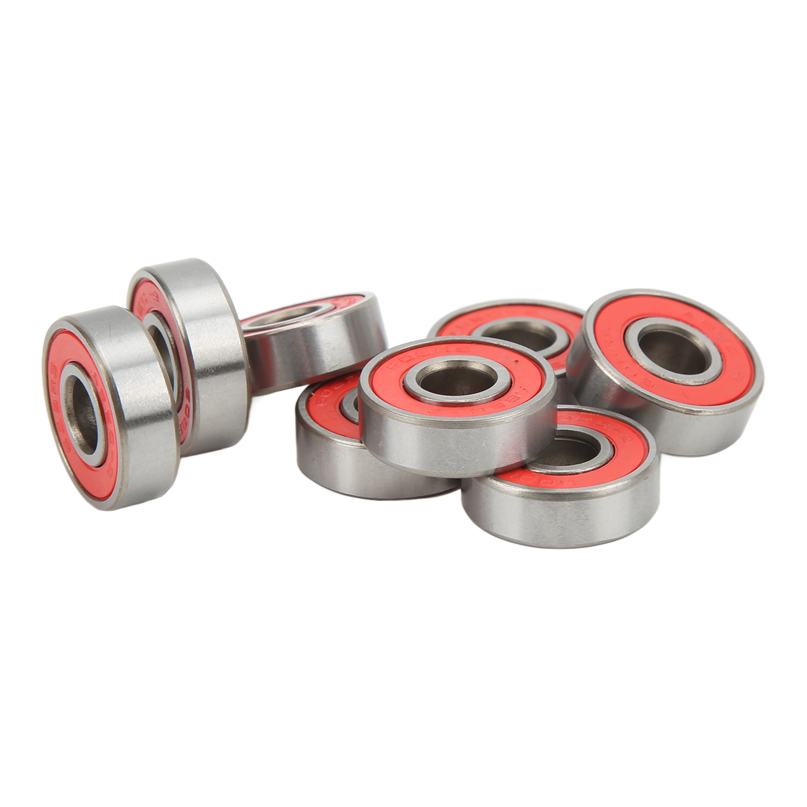 Abec 9 Kugellager 608rs, Kohlenstoffstahl, Abgedichtet, 8x22x7 Mm, Für Rollschuhe Und Tanzbretter, Rot