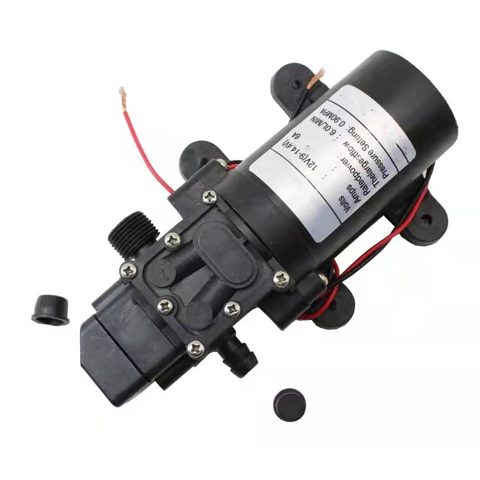 Intelligente, Selbstansaugende Elektrische Hochdruck-membranpumpe Mit 6 L Fördermenge Für Die Auto- Und Landwirtschaftsreinigung, 12 V Dc, 72 W