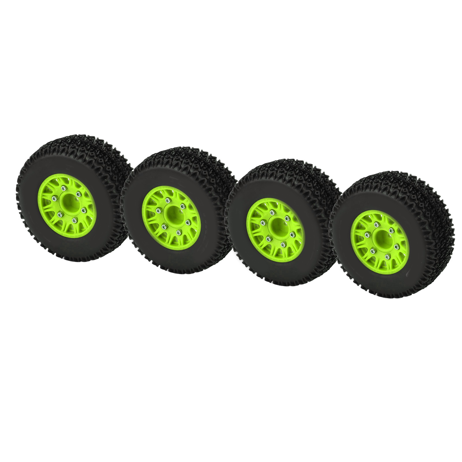 1/10 Rc-reifen Für Short Course Trucks Arrma Senton Traxxas Slash, Sechskant 12mm 14mm 17mm, Grüne Reifen