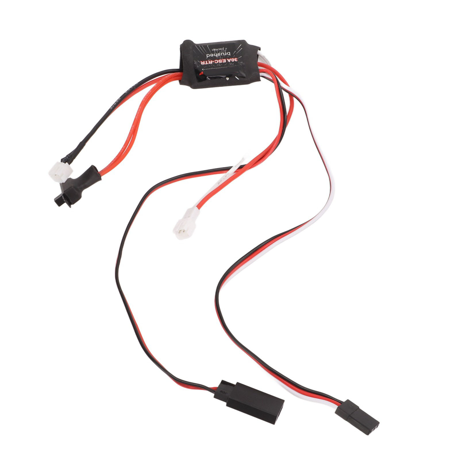 30-a-bidirektionaler Bürsten-esc-regler Mit 2-poligem Weißen Ph-stecker Für Den Umbau Von Modellautos Im Maßstab 1:18, 1:24 Und 1:28.