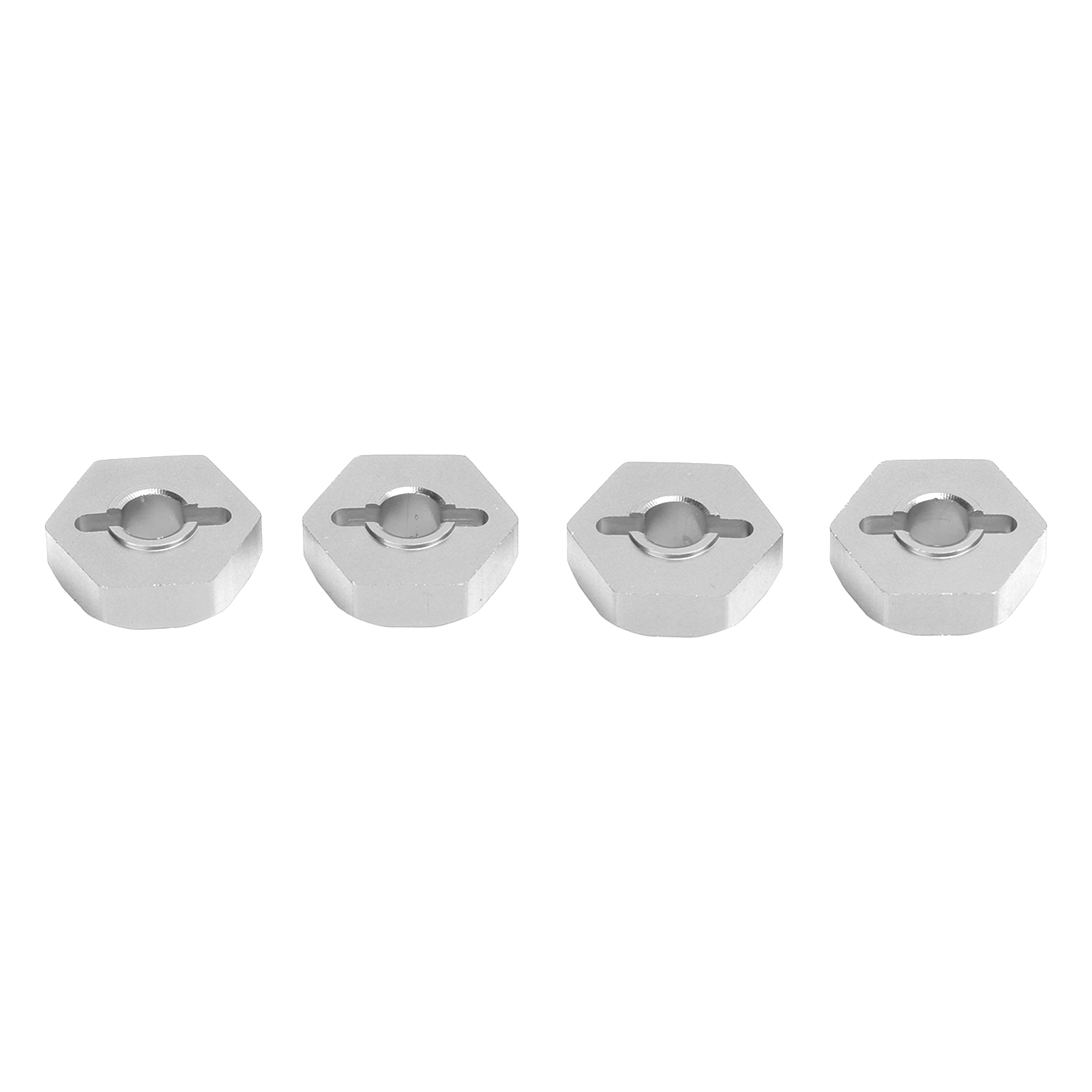 Sechskantnabenadapter Aus Aluminiumlegierung (12 Mm) Mit Achsen Für Traxxas 1/16 Rc-car-teile, Silber