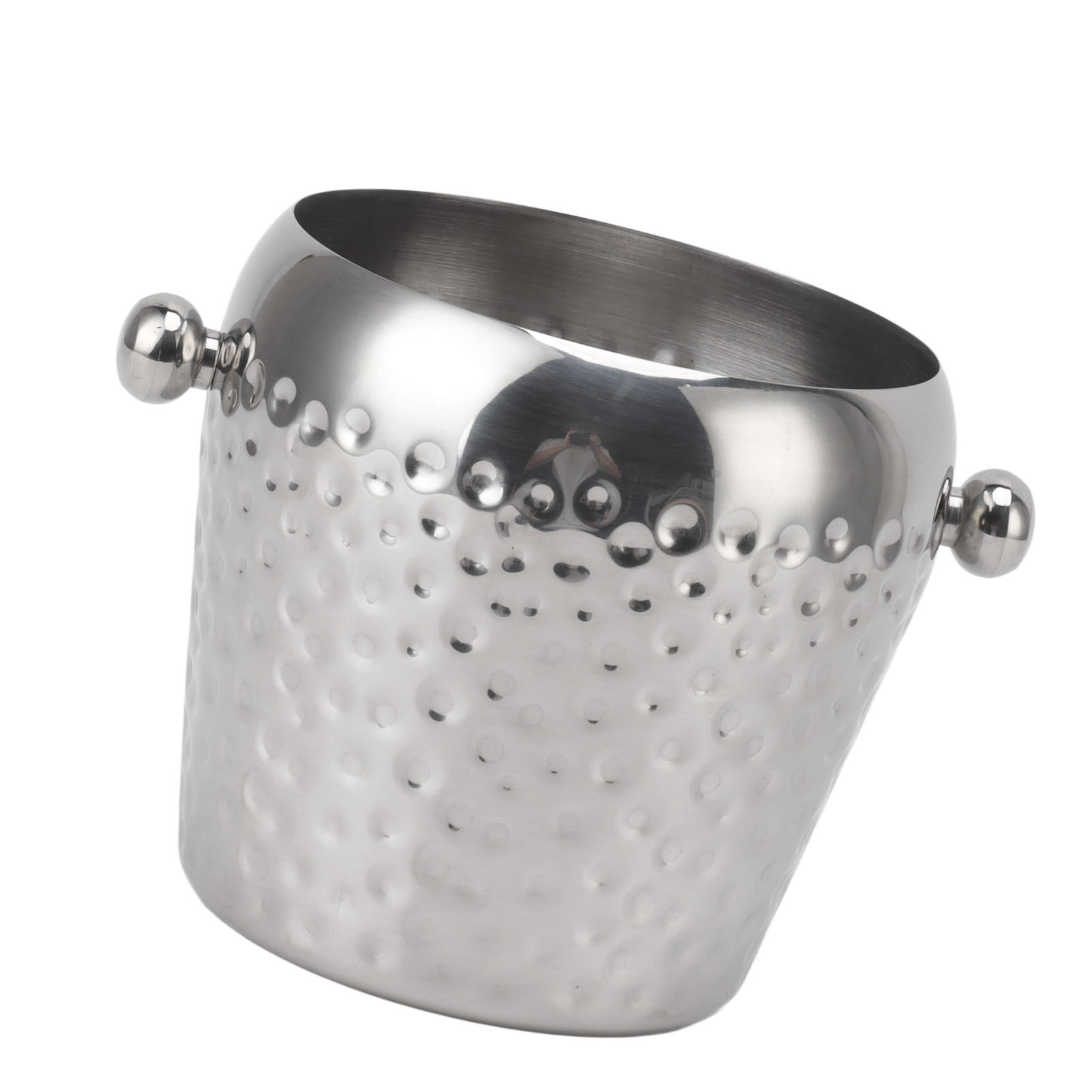 Eisbehälter Aus Edelstahl, 1-liter-mini-isolierbehälter In Silber Für Bar, Wein Und Champagner