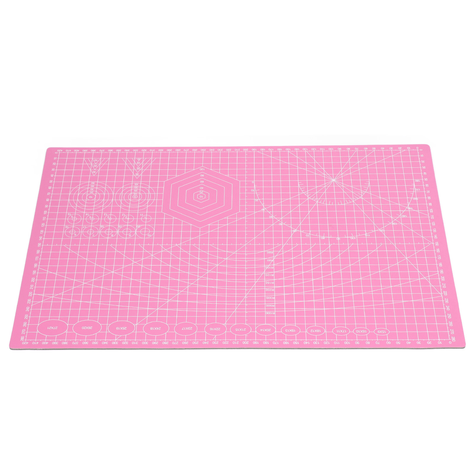 Selbstheilende Schneidematte, 45 X 30 Cm, Rosa, Drei Doppelseitige, Abgestufte Lagen, Kissen Zum Scrapbooking, Patchworken Und Nähen