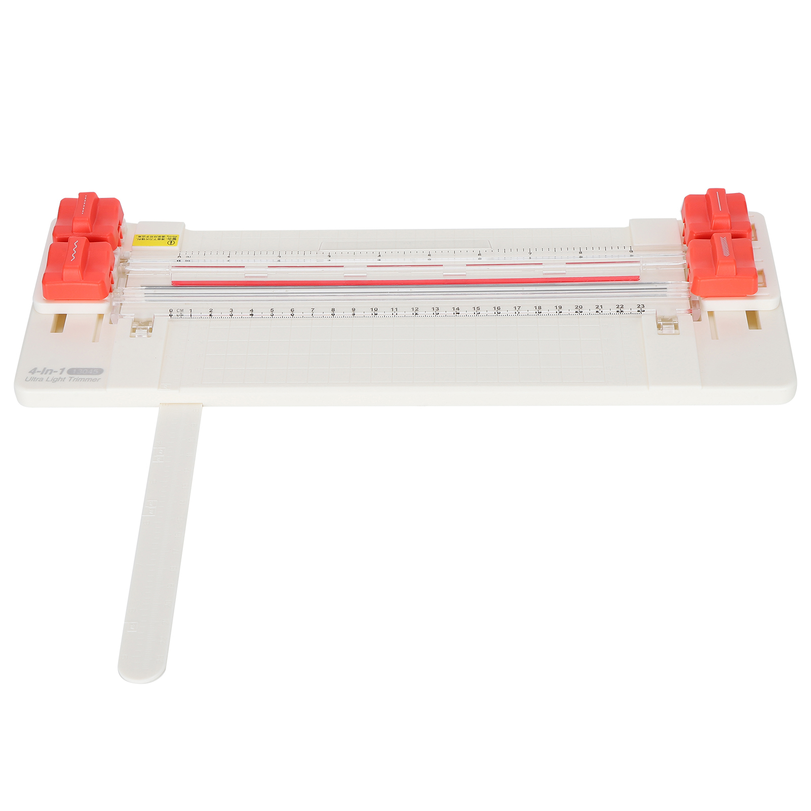 Tragbarer 4-in-1-papierschneider Mit Rollenfunktion, Fotoschneider Mit Gepunkteten, Geraden Und Wellenförmigen Linien Sowie Rillfunktion, Weiß
