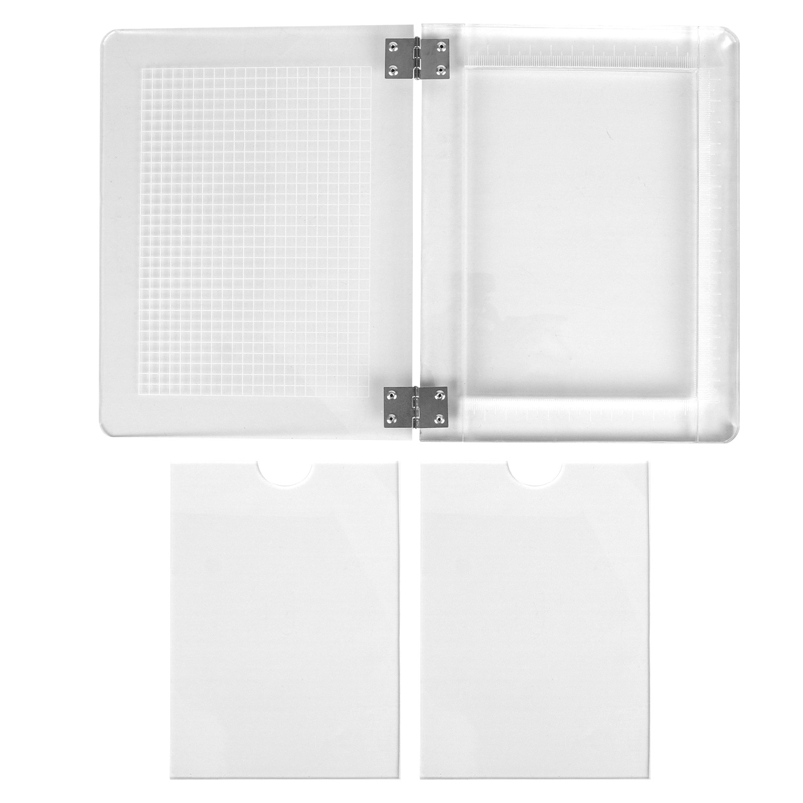 Diy-stempelpositionierungsplatte Für Handgefertigte Karten, Transparente Markierungsschablone