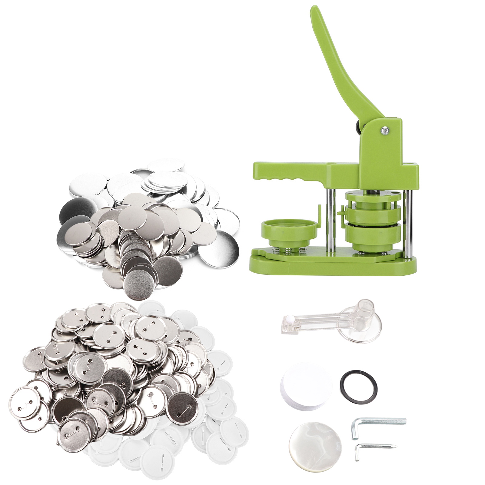 Miniatur-rotationsabzeichenmaschine (58 Mm) Mit 100 Verbrauchsmaterialien Für Die Abzeichenproduktion