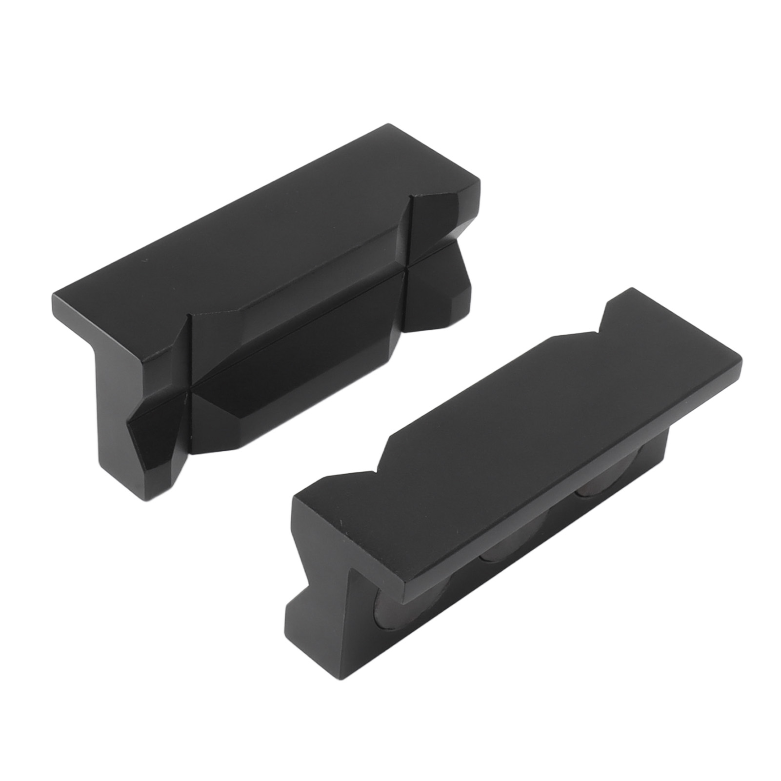 Paar Hochfeste Backenschutzkappen Aus Aluminiumlegierung Für Schraubstöcke, Schwarz