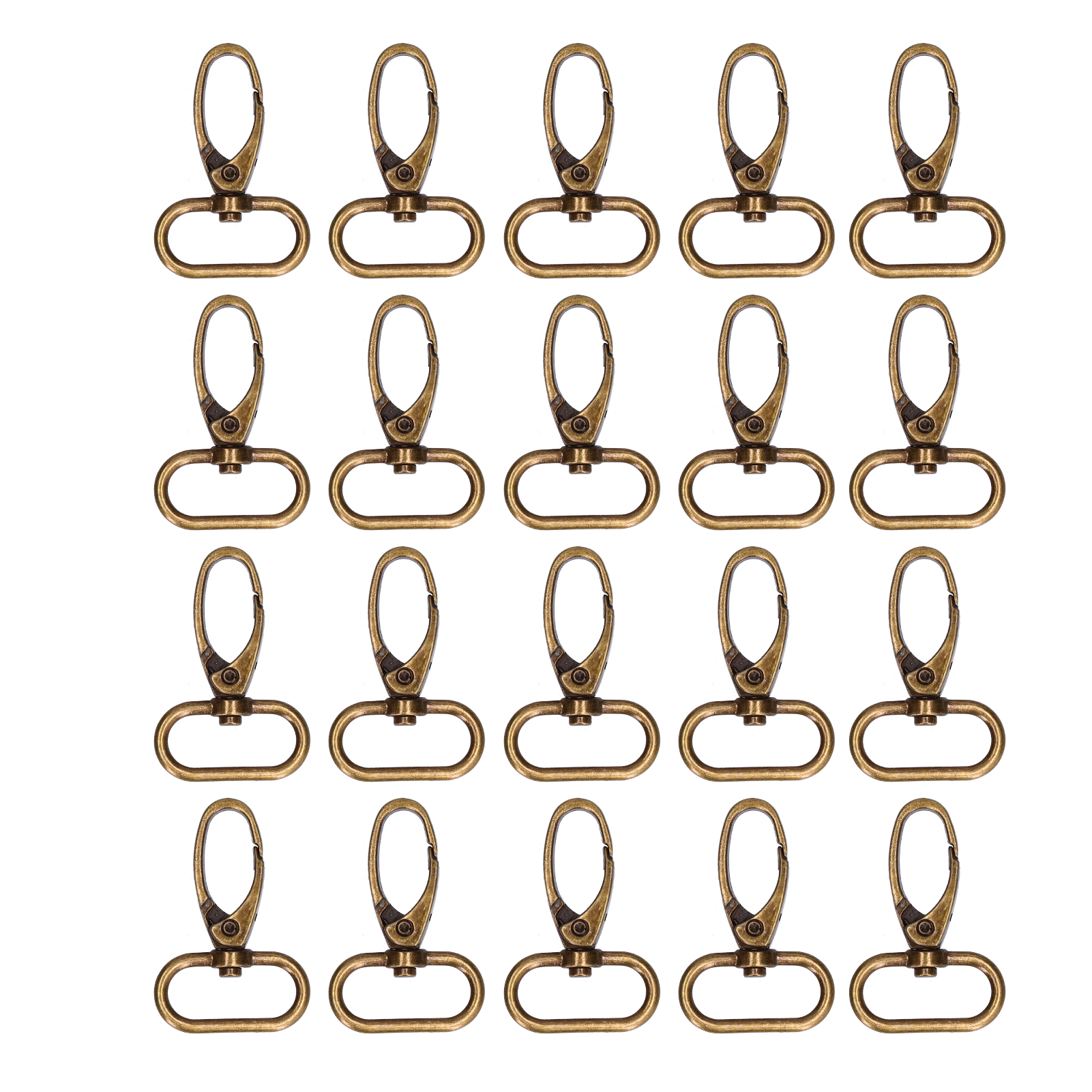 20 Krabbenclips, 360° Drehbar, Einfach Zu Montieren, Verschleißfest, Karabinerhaken Für Handtaschenkordelzüge