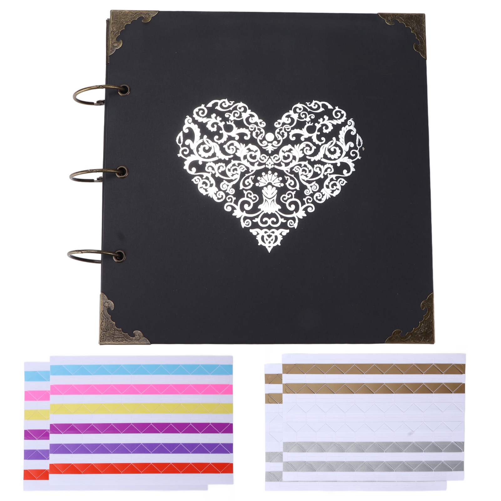 25-seitiges, Leeres Diy-fotoalbum, Scrapbooking-set Mit Metallring, Für Hochzeiten, Reisen, Geburtstage