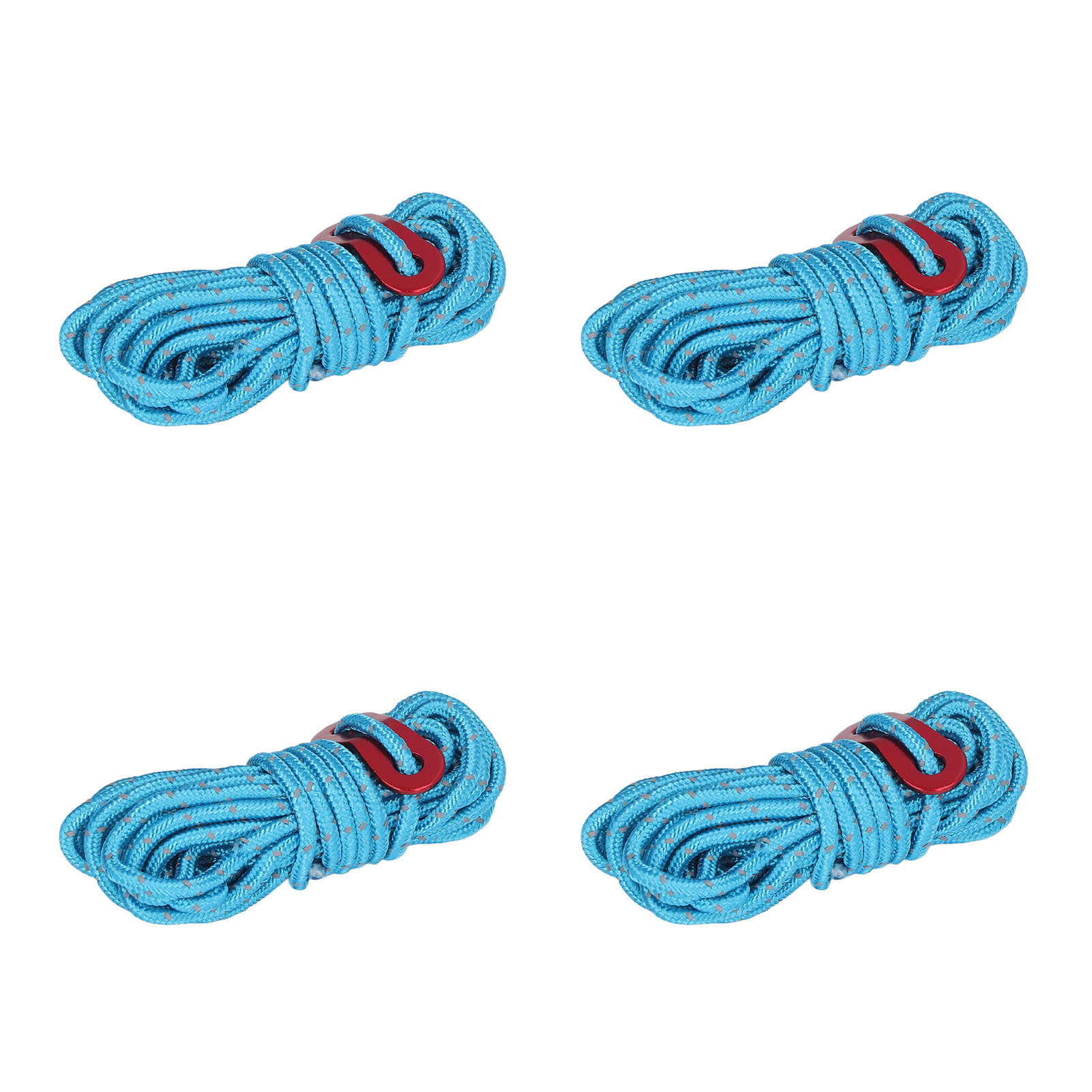 Stück 4 Mm Hochfeste, Leichte, Reflektierende Zeltleine Für Outdoor-camping-hängematten, Blau