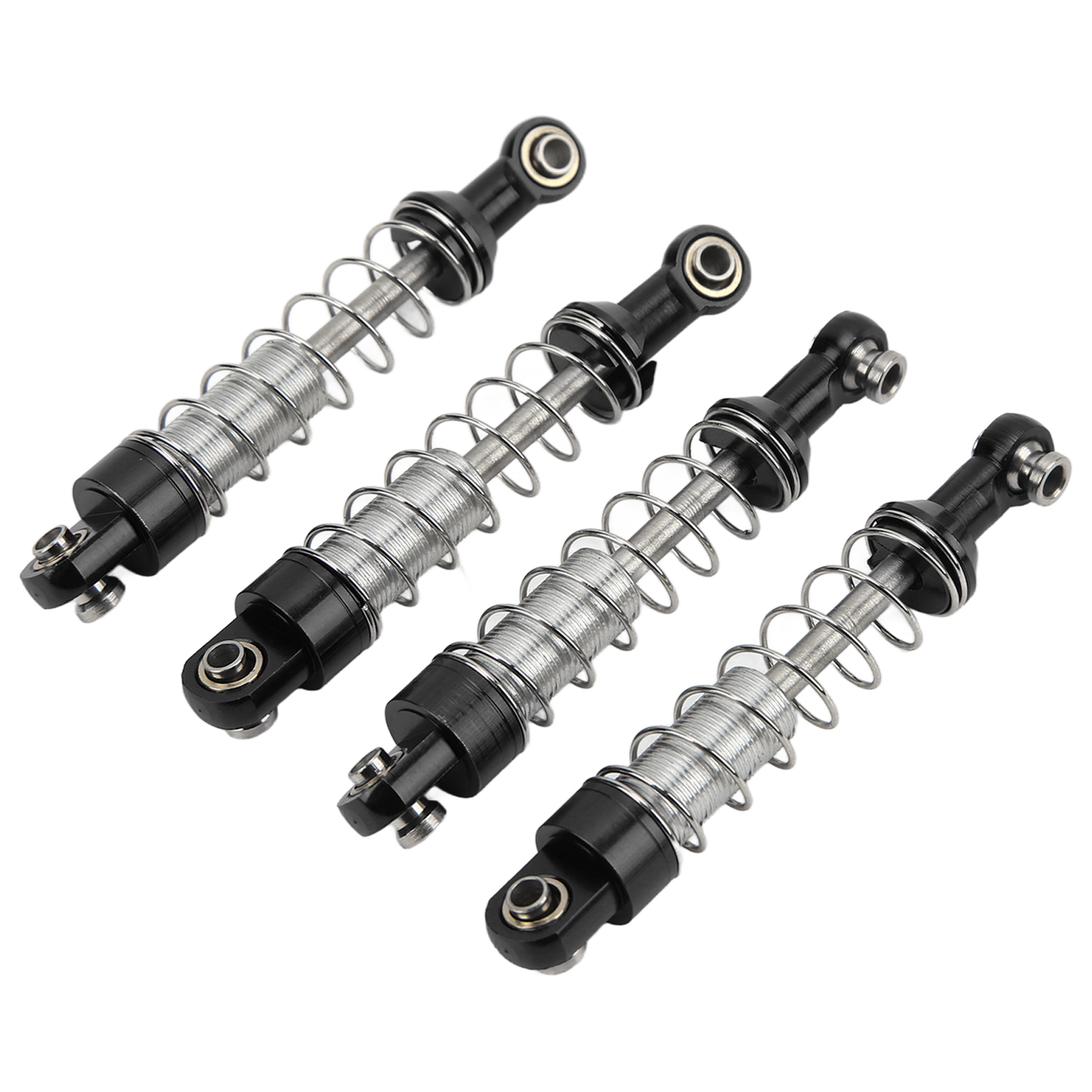 Paar 60-mm-stoßdämpfer Aus Aluminiumlegierung, Rc-ersatzteile Für Wpl C14, C24, Mn, D90, 99s Modelle, Schwarz
