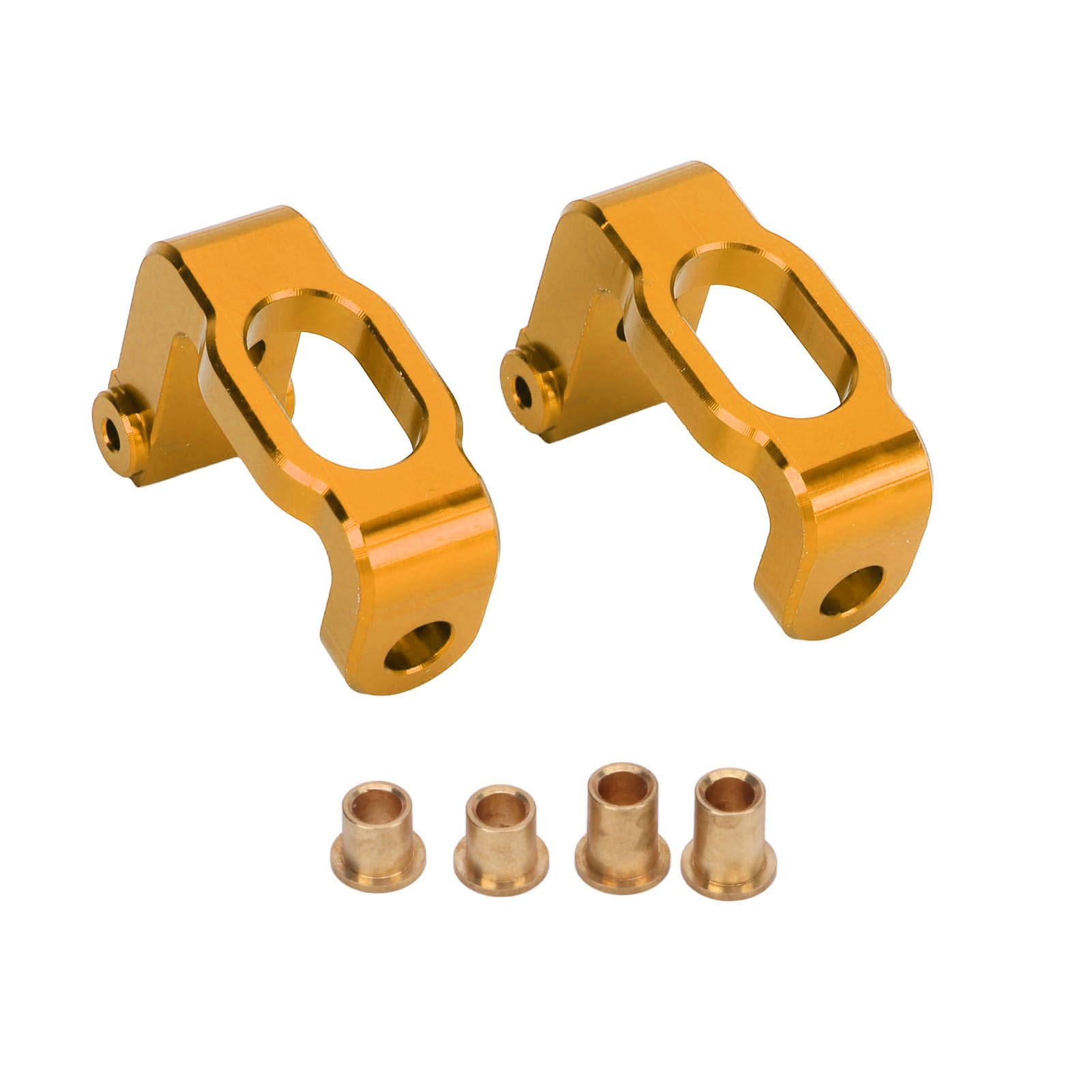 Zweiteilige Vorderradhalterung Aus Aluminiumlegierung, Drehpunktblock Für Lc Racing Ptg-2 1/10 Rc-car, Goldfarben