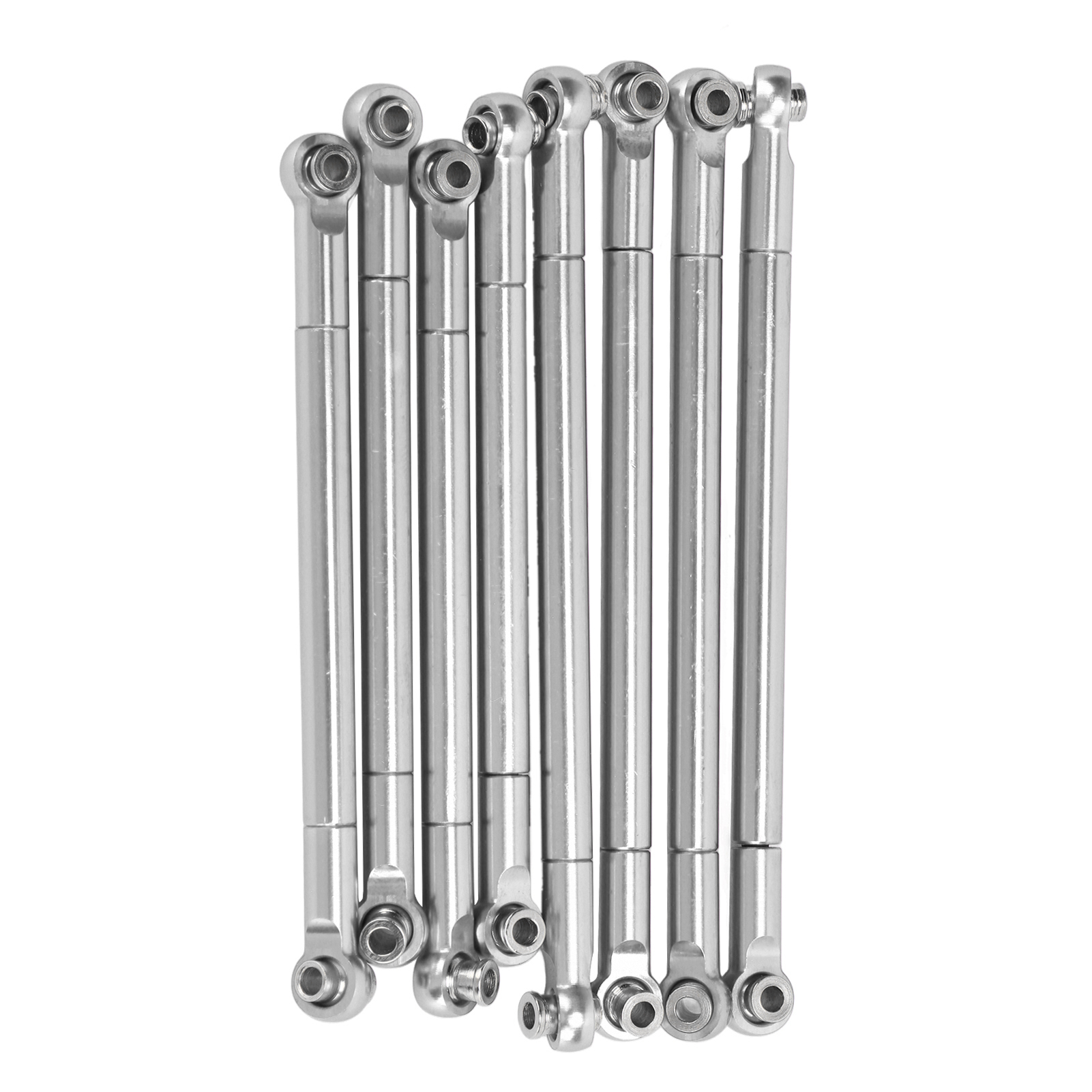 8-teiliges Komplettes Metall-verbindungsstangen-set Für Rc-cars Der Mn86-serie, Silbernes Lenkzugstangen-upgrade-kit