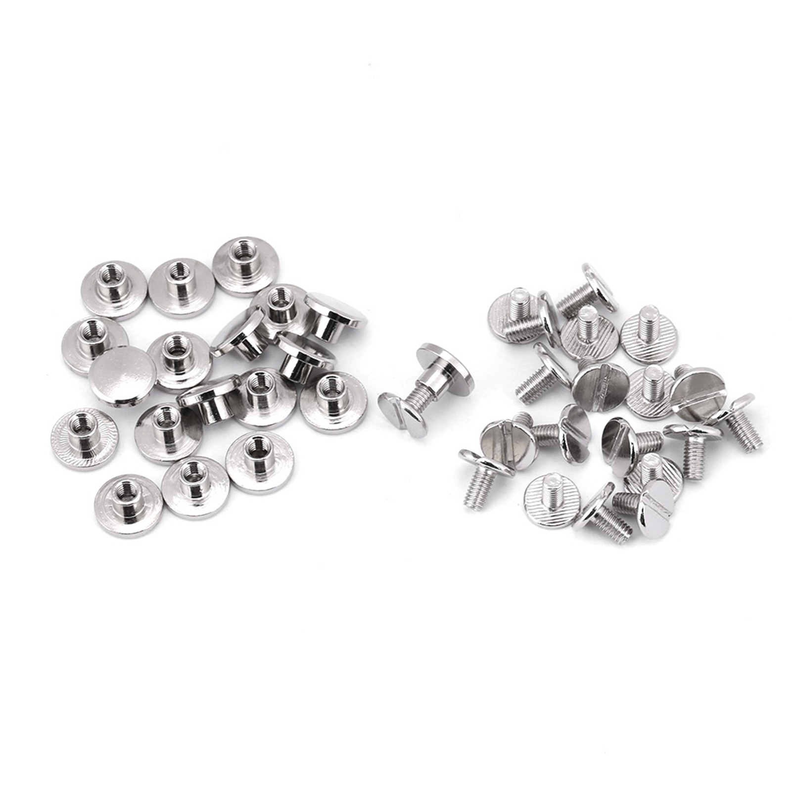 Packung Mit 20 Messing-flachkopfschrauben Mit Gewinde, Nietennägel Zur Reparatur Von Lederwaren (5 Mm)