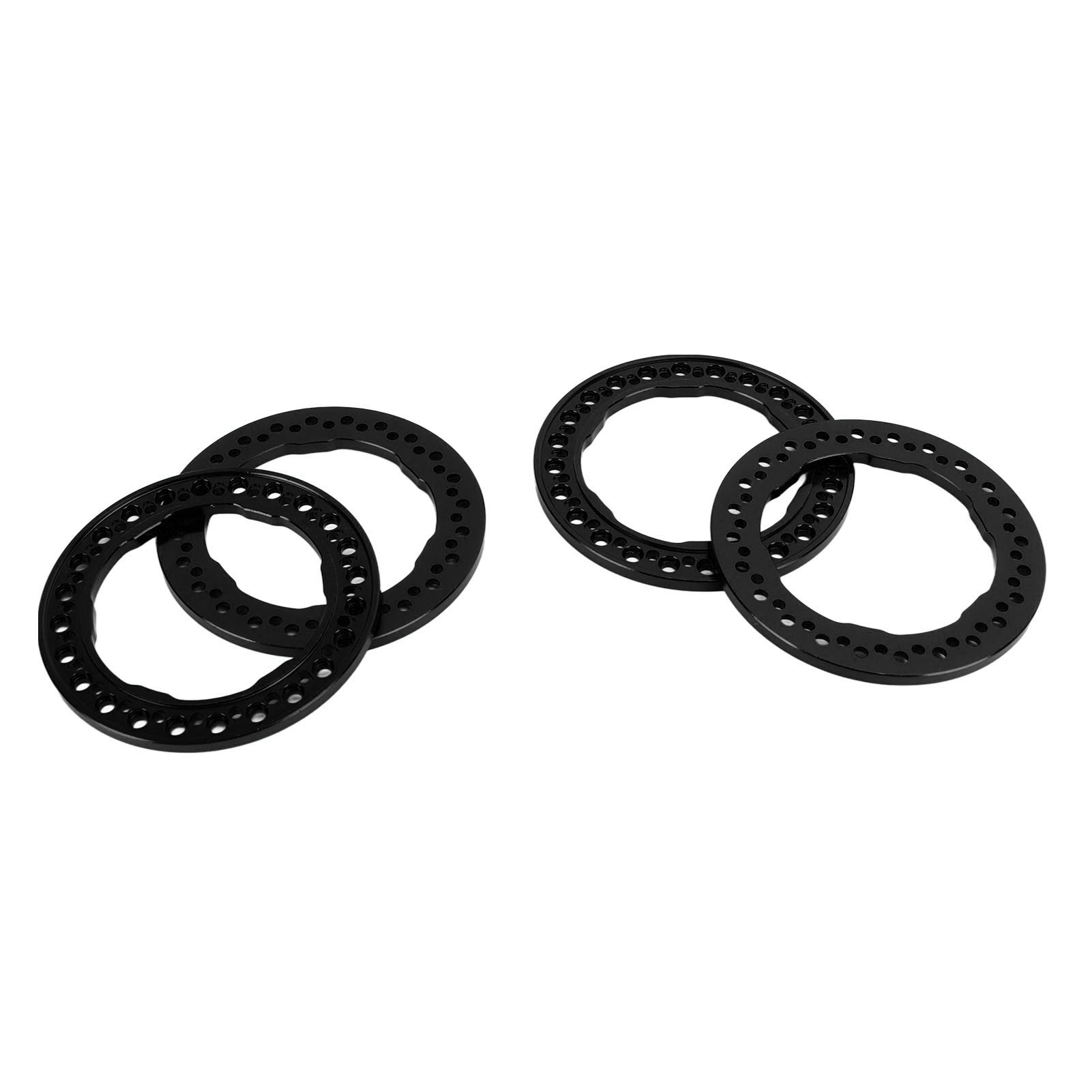 Stück 1,9-zoll-aluminium-außenfelgen-sicherungsringe Für 1/10 Traxxas Rc-cars, Schwarz
