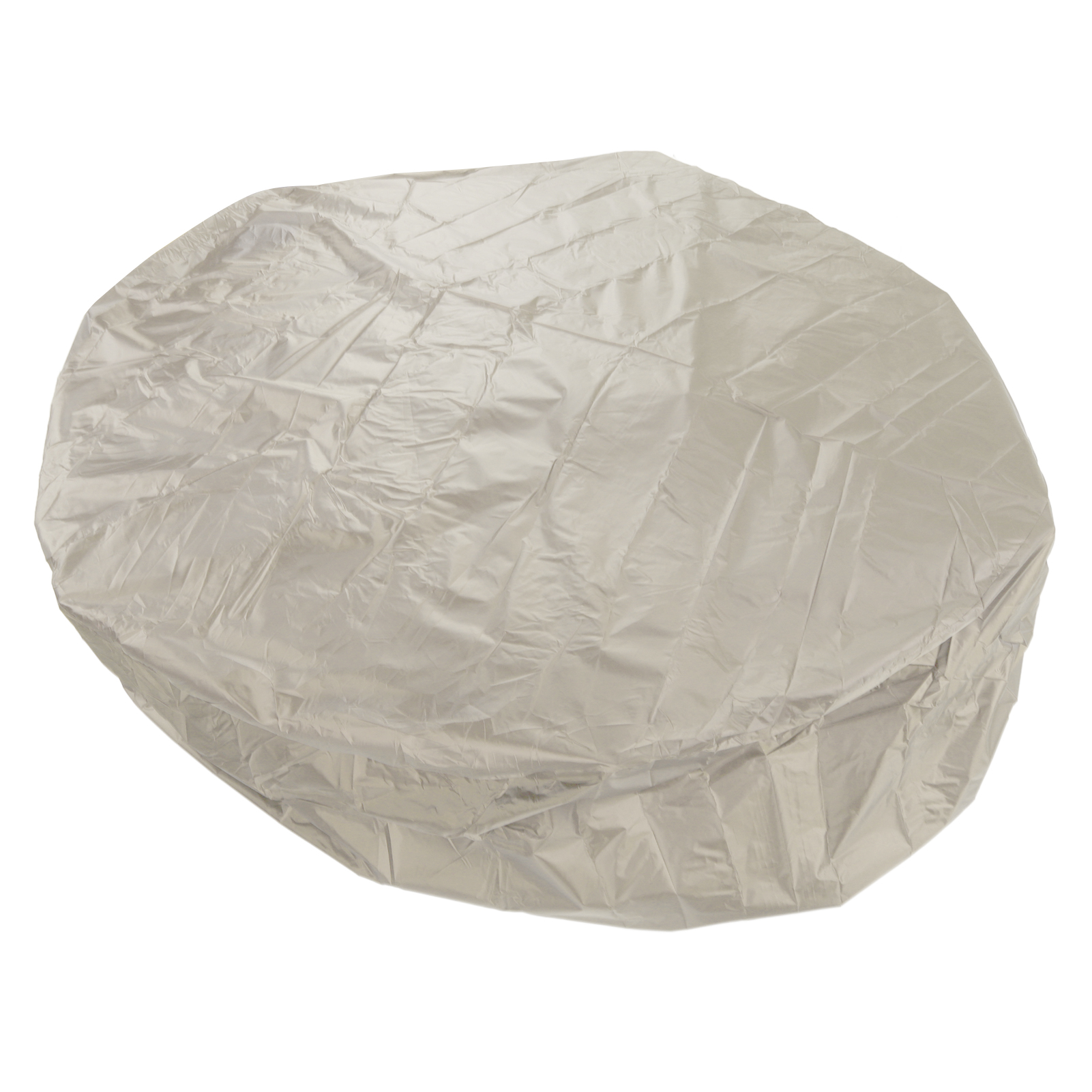 Runde Schutzhülle Für Gartenmöbel Und Whirlpool, 190 Cm, Silber, Wasserdichtes Polyester-taft, Abdeckung 190 X 30 Cm, Beige