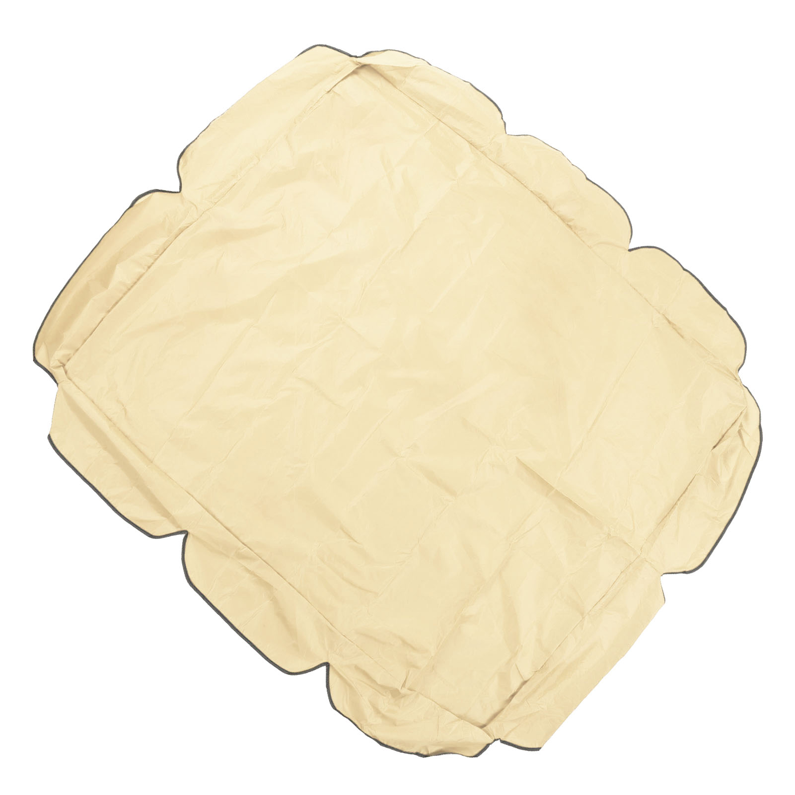 Wasserdichtes Und Uv-beständiges Schaukeldach Aus Silbernem Oxford-gewebe (210d) Für Terrassen- Oder Gartenstühle, 142 X 120 X 18 Cm, Beige