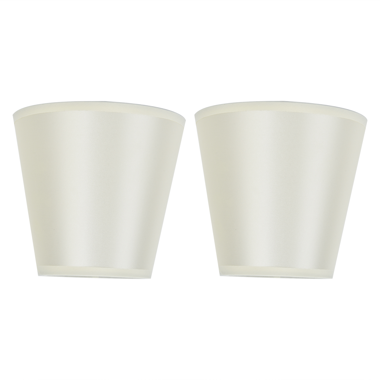 Zweiteiliger, Moderner Lampenschirm Aus Stoff, Klemm-wandleuchte Für E14-glühbirne, Beige