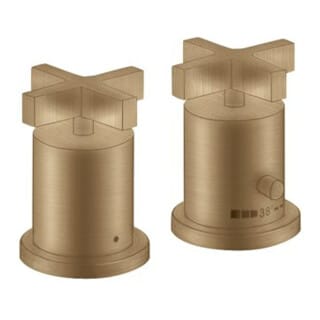 hansgrohe Fertigmontageset Axor Citterio 2-L-W-Ran-Arm, m TH, KrG, brush. bron
