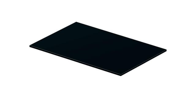 Duravit Glaseinleger DuraSquare 116,4x38cm, Sicherheitsglas, Schwarz