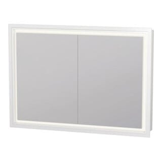 Duravit Spanplattenschraube mit Türanschlag L-Cube LED, 100x70x15,5cm, weiß matt