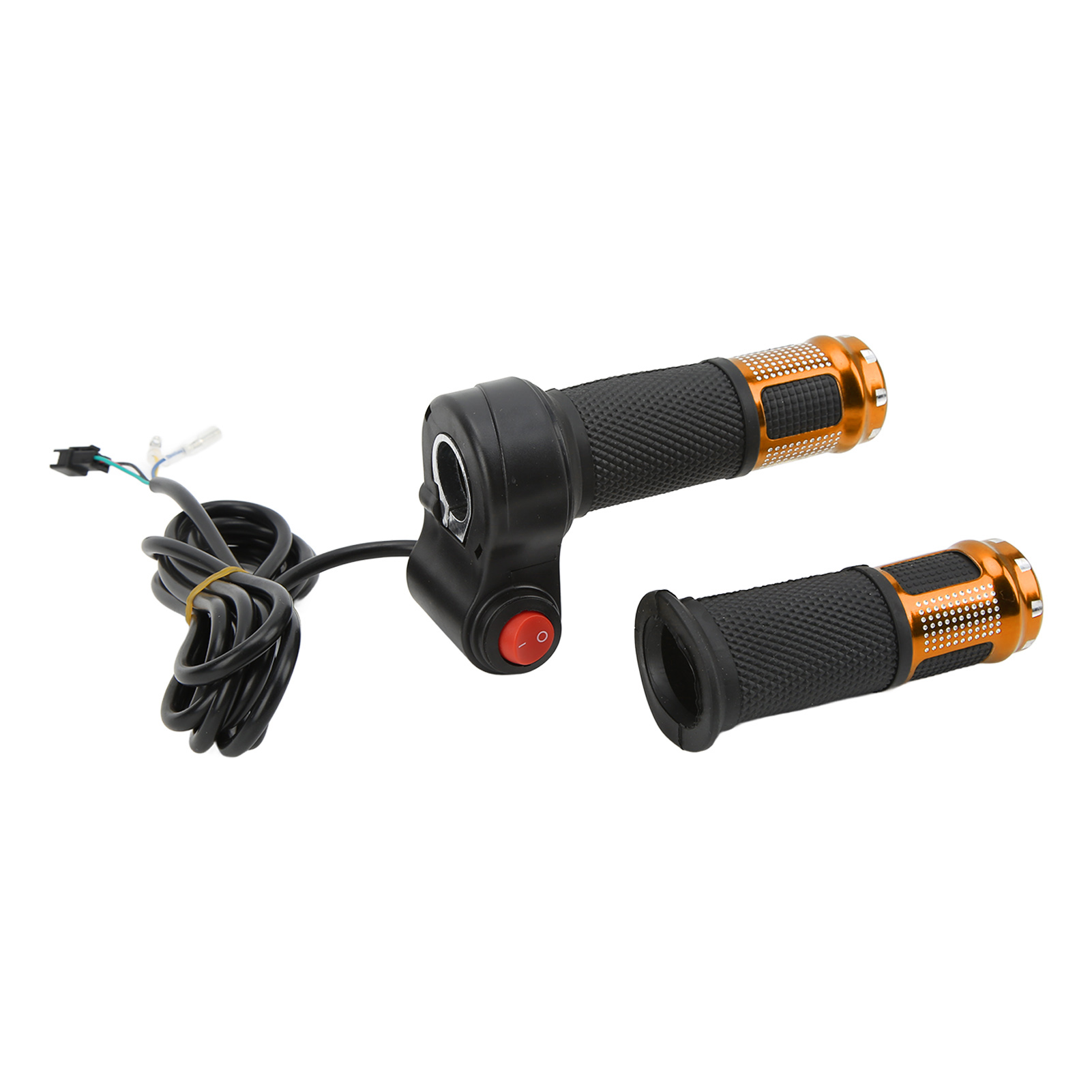 Paar Gedrehte Gasgriffe Für Lenker Von Rollern, Fahrrädern Und Elektrofahrzeugen, Goldfarben
