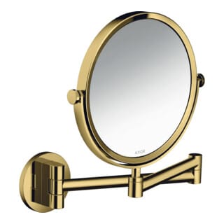 hansgrohe Rasierspiegel Axor Uni. Circular Wandmontage, polished gold optic