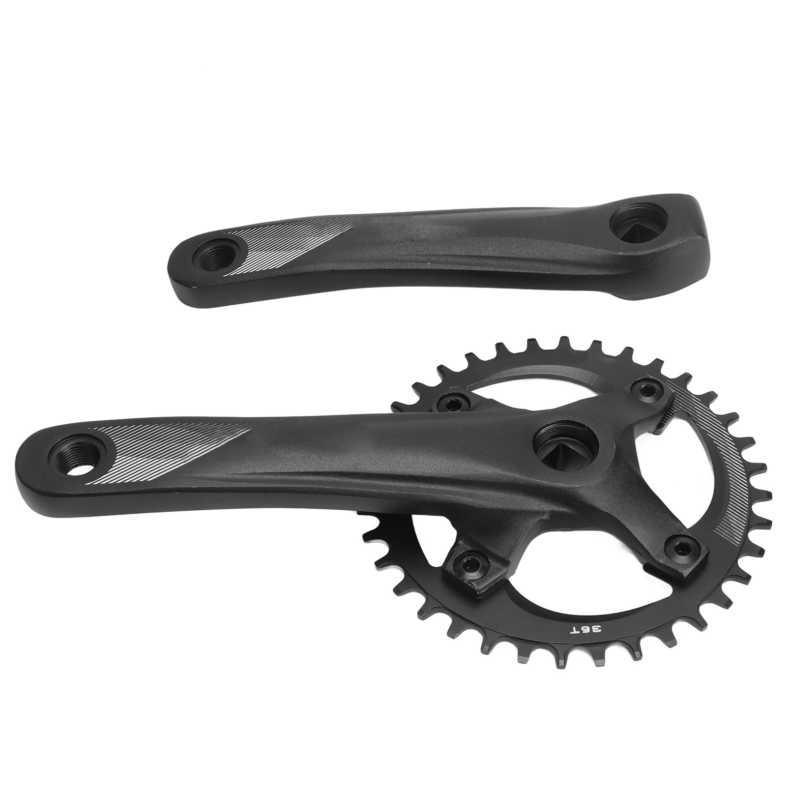Fahrradkurbelgarnitur Aus Aluminiumlegierung, 36 Zähne, 104 Mm Lochkreis, Vierkantkurbelarm, Für 7-12-gang-mountainbikes