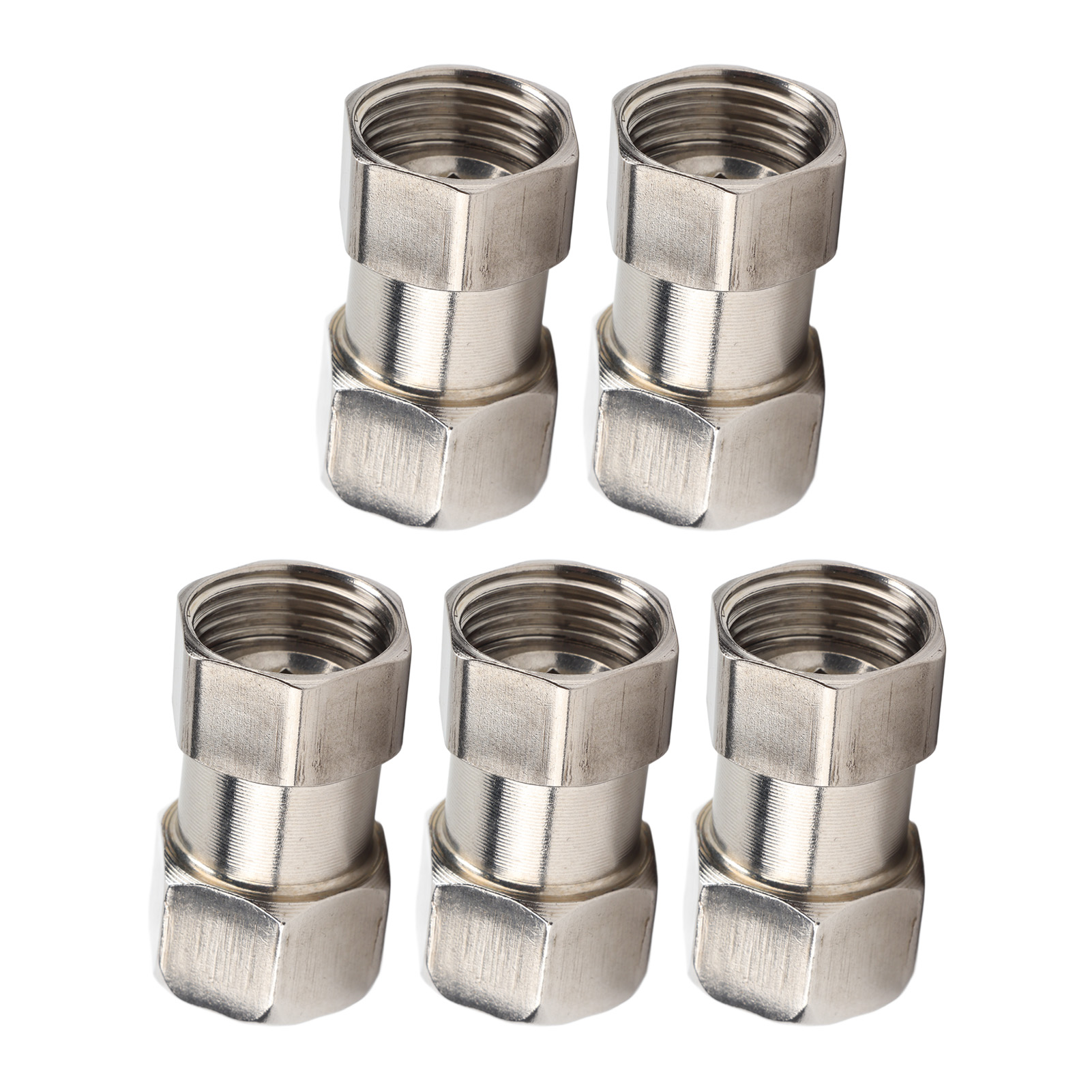 5-teiliges Edelstahl-rohrverbindungsset, Innengewinde, G1/2 Duschschlauchadapter