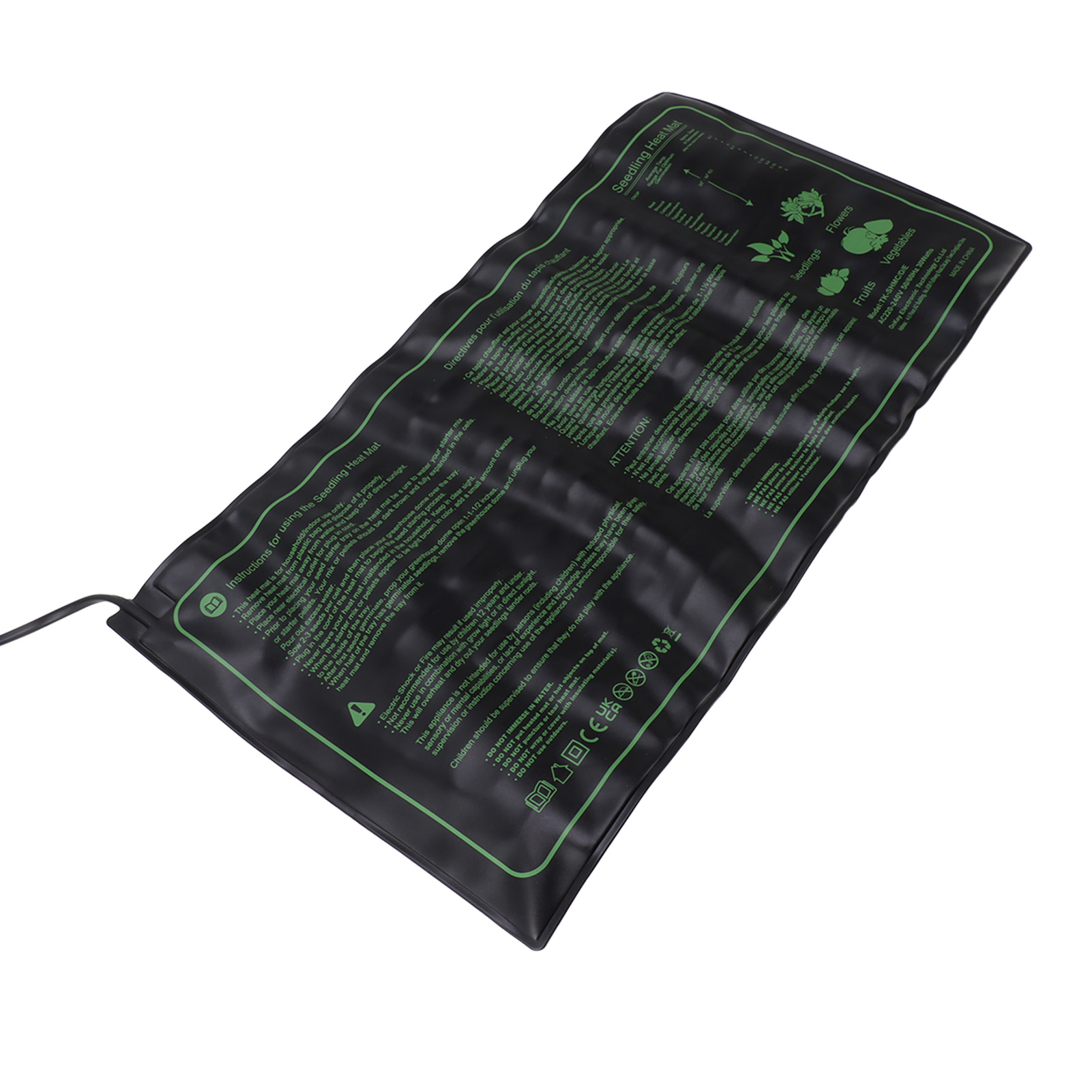 Set Mit 20 X 25 Cm Großen Anzuchtheizmatten Mit Digitalem Thermostat, Heizkissen Für Die Saatgutgewinnung, Eu-stecker 220–240 V
