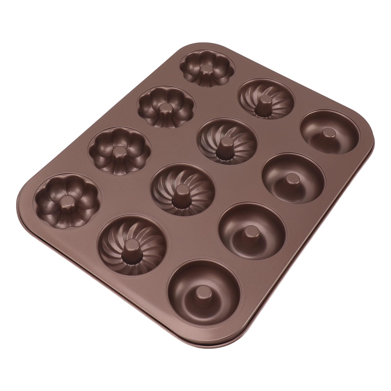 Donutform Aus Kohlenstoffstahl Mit 12 Mulden Für Den Backofen – Donut-kuchenform